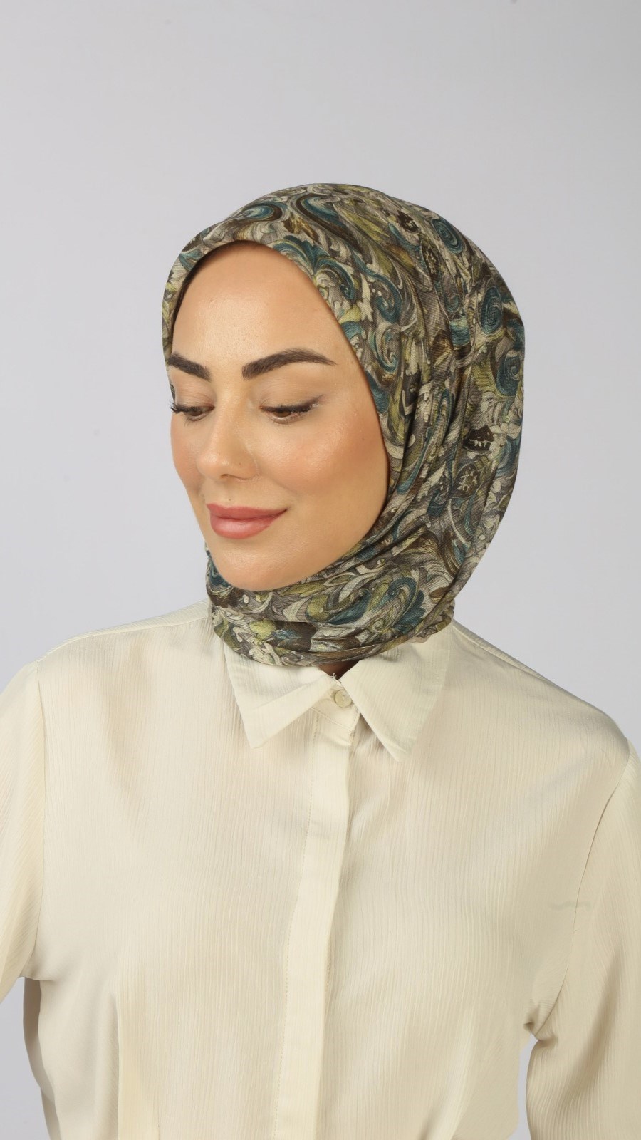 Locella Soft Pamuk Eşarp Neon Bej