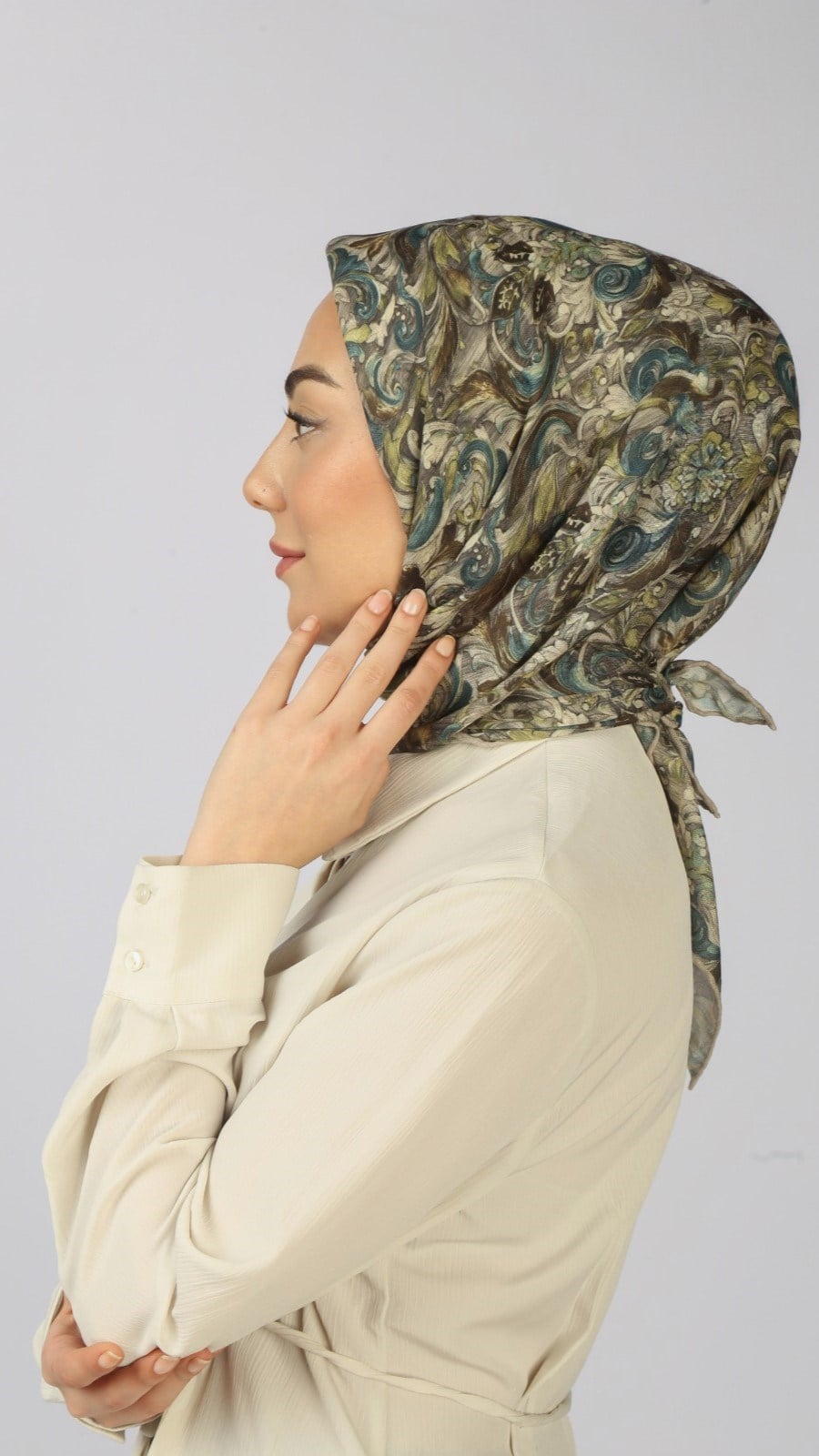 Locella Soft Pamuk Eşarp Neon Bej
