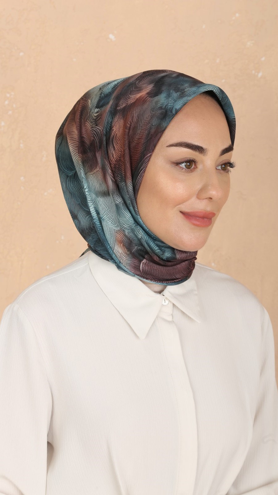 Locella Soft Pamuk Eşarp Turkuaz