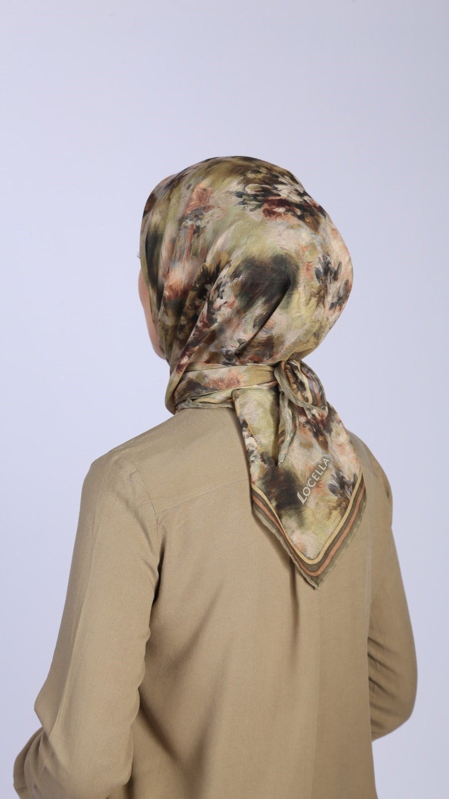 Locella Soft Pamuk Eşarp Yeşil