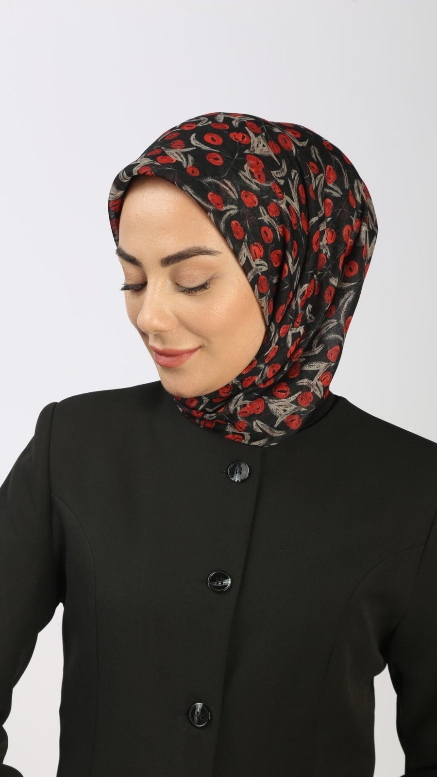 Locella Soft Pamuk Eşarp Kırmızı