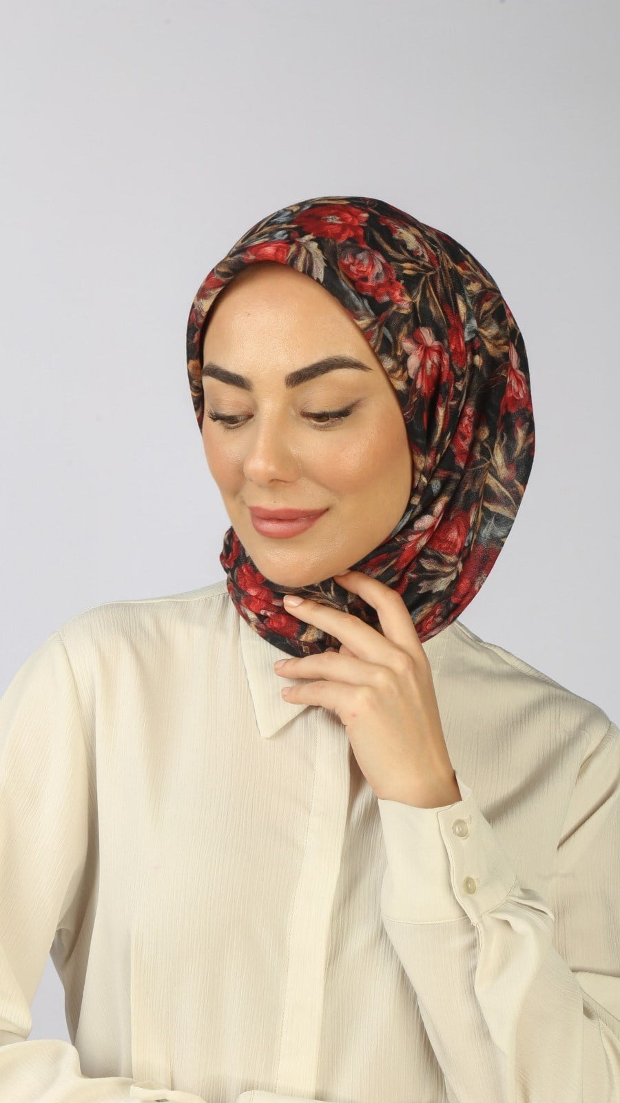 Locella Soft Pamuk Eşarp Kırmızı