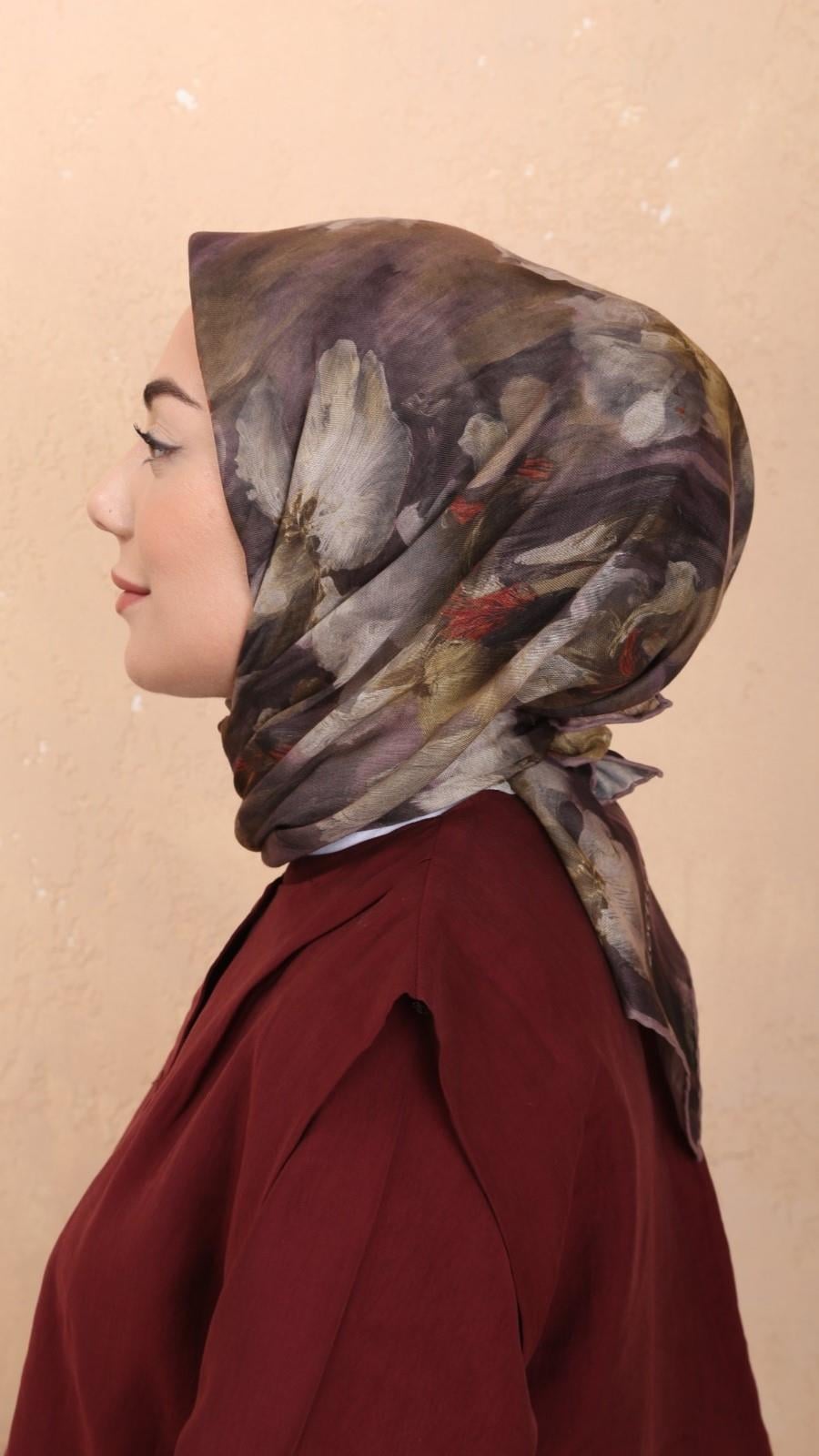 Locella Soft Pamuk Eşarp Kakao