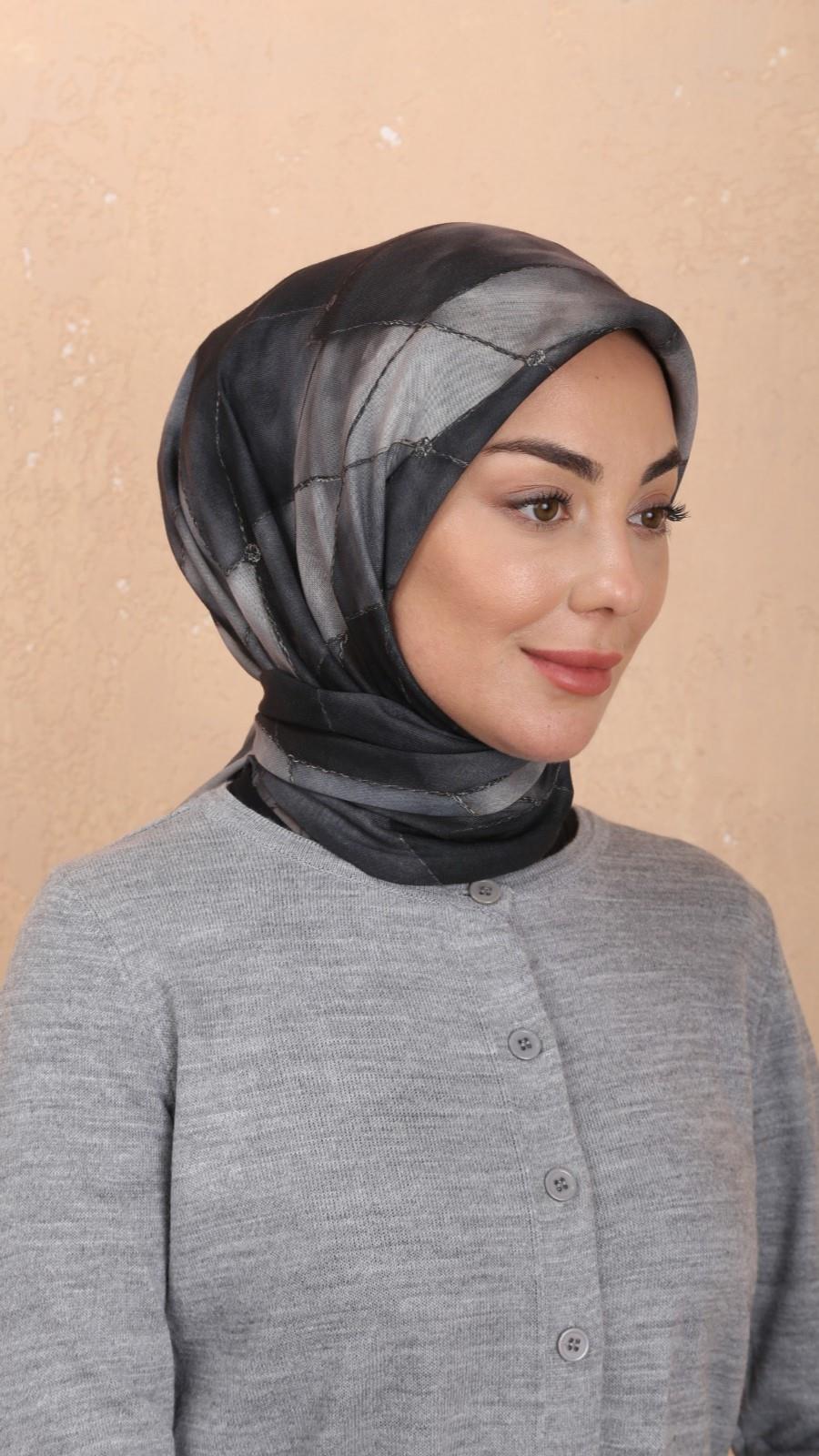 Locella Soft Pamuk Eşarp Siyah