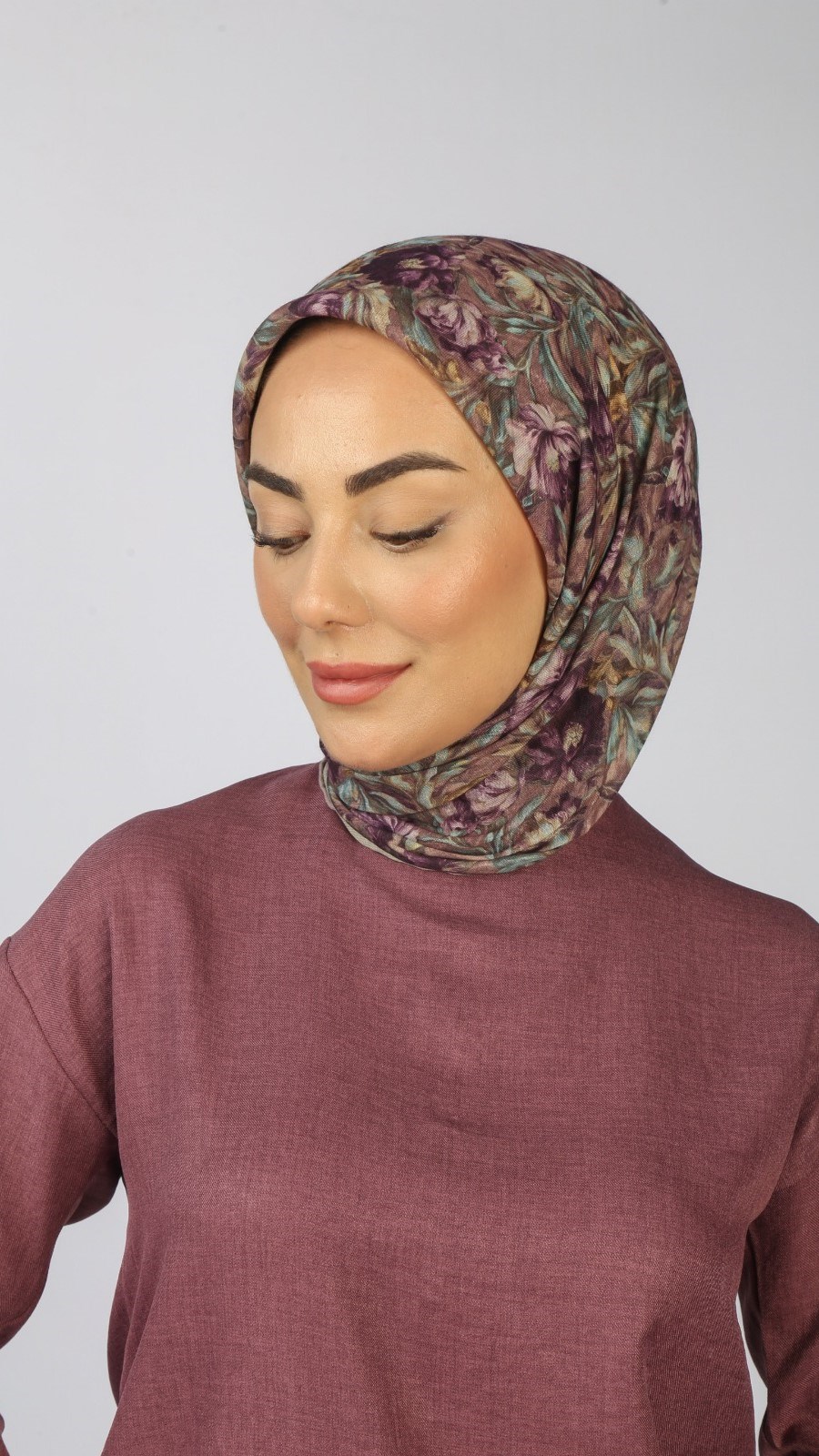 Locella Soft Pamuk Eşarp Mor