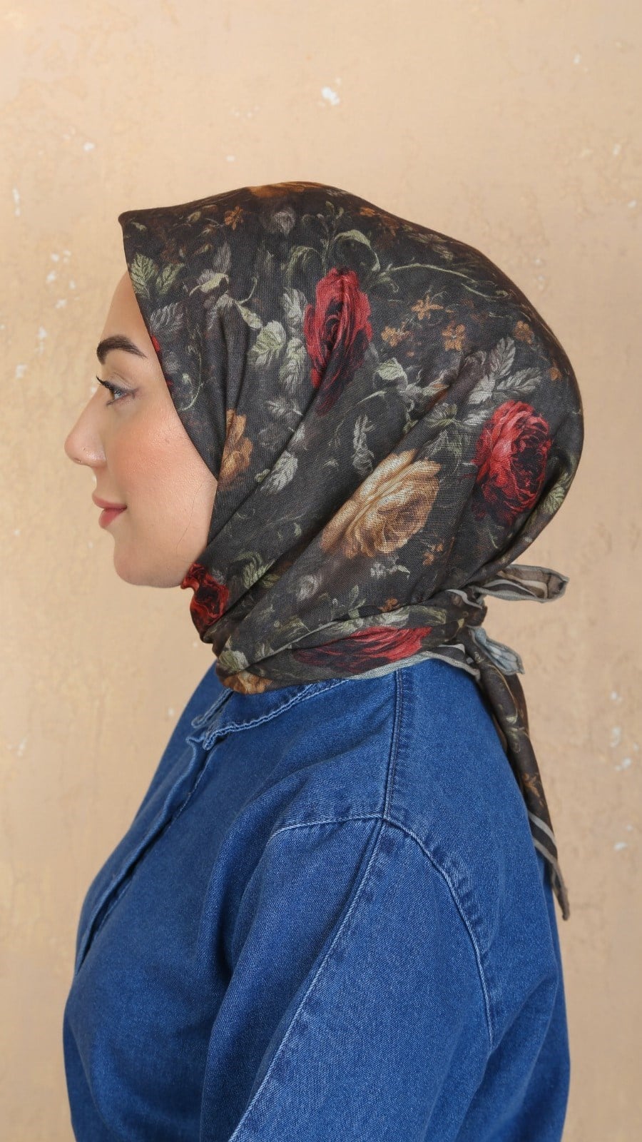 Locella Soft Pamuk Eşarp Koyu Kahve