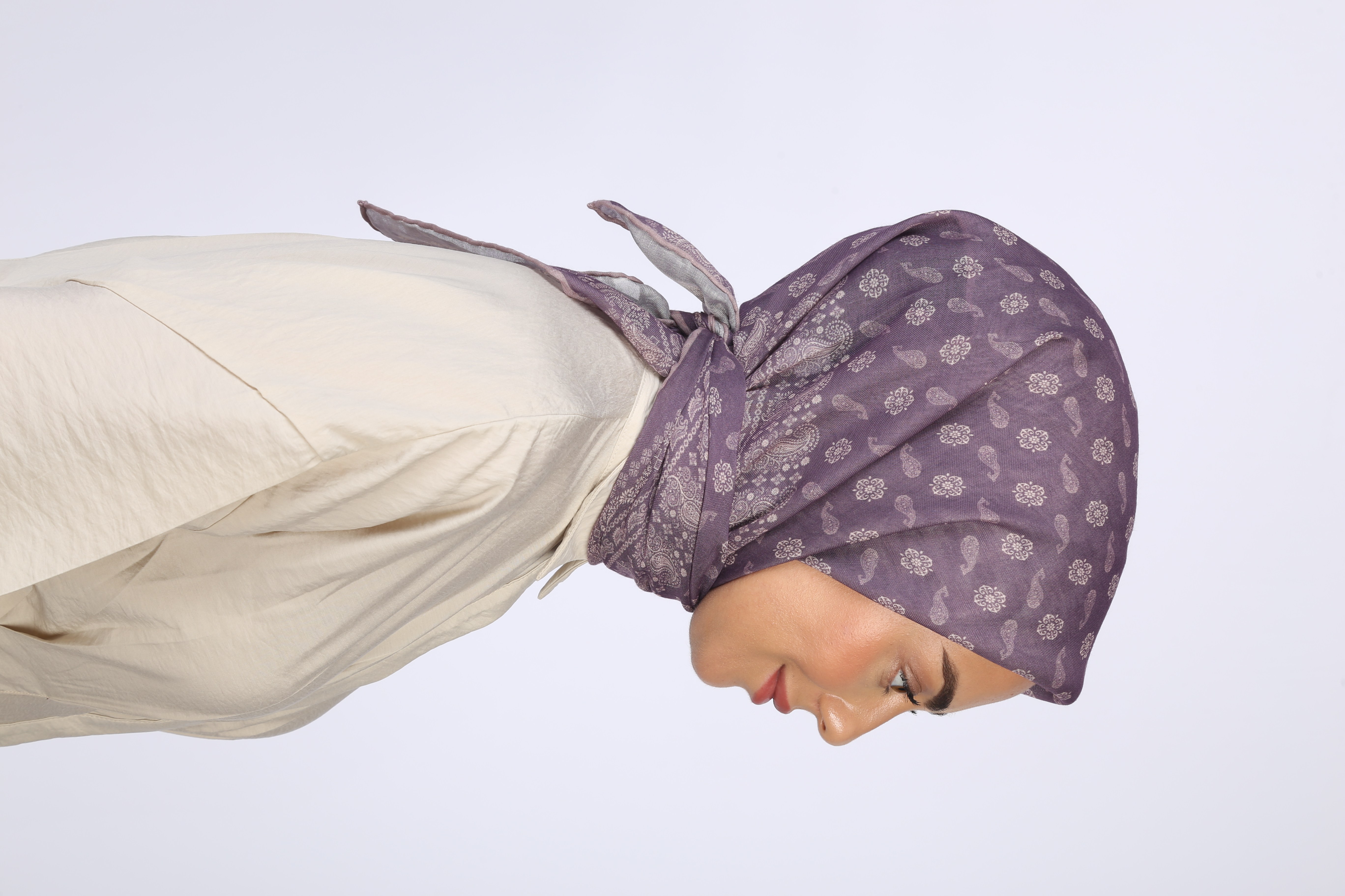 Locella Soft Pamuk Eşarp Mor