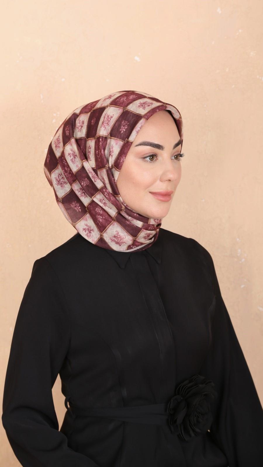 Locella Soft Pamuk Eşarp Vişne