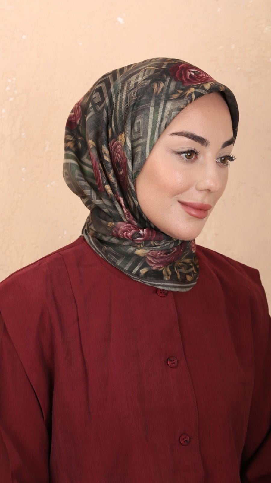 Locella Soft Pamuk Eşarp Yeşil