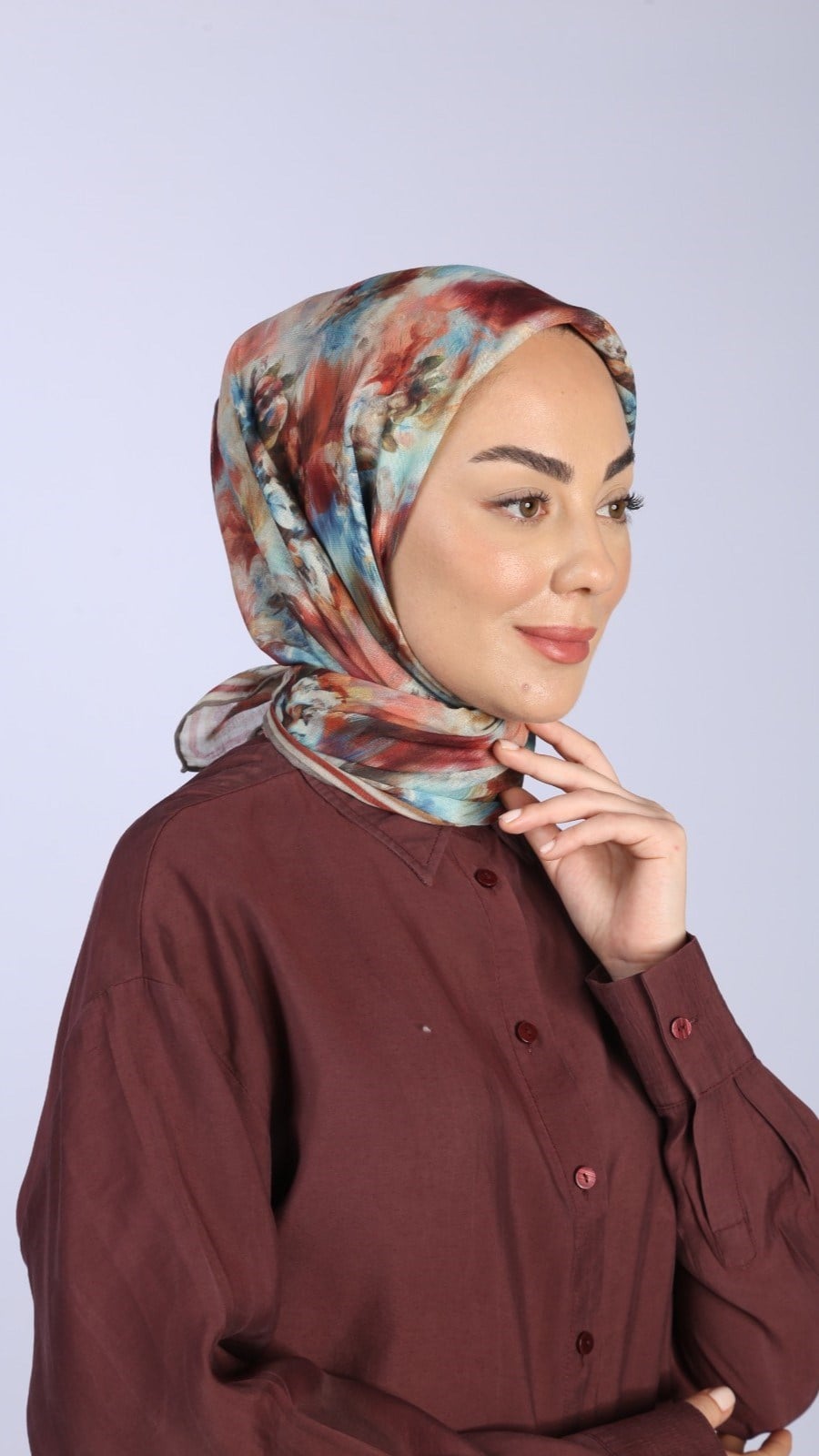 Locella Soft Pamuk Eşarp Turuncu