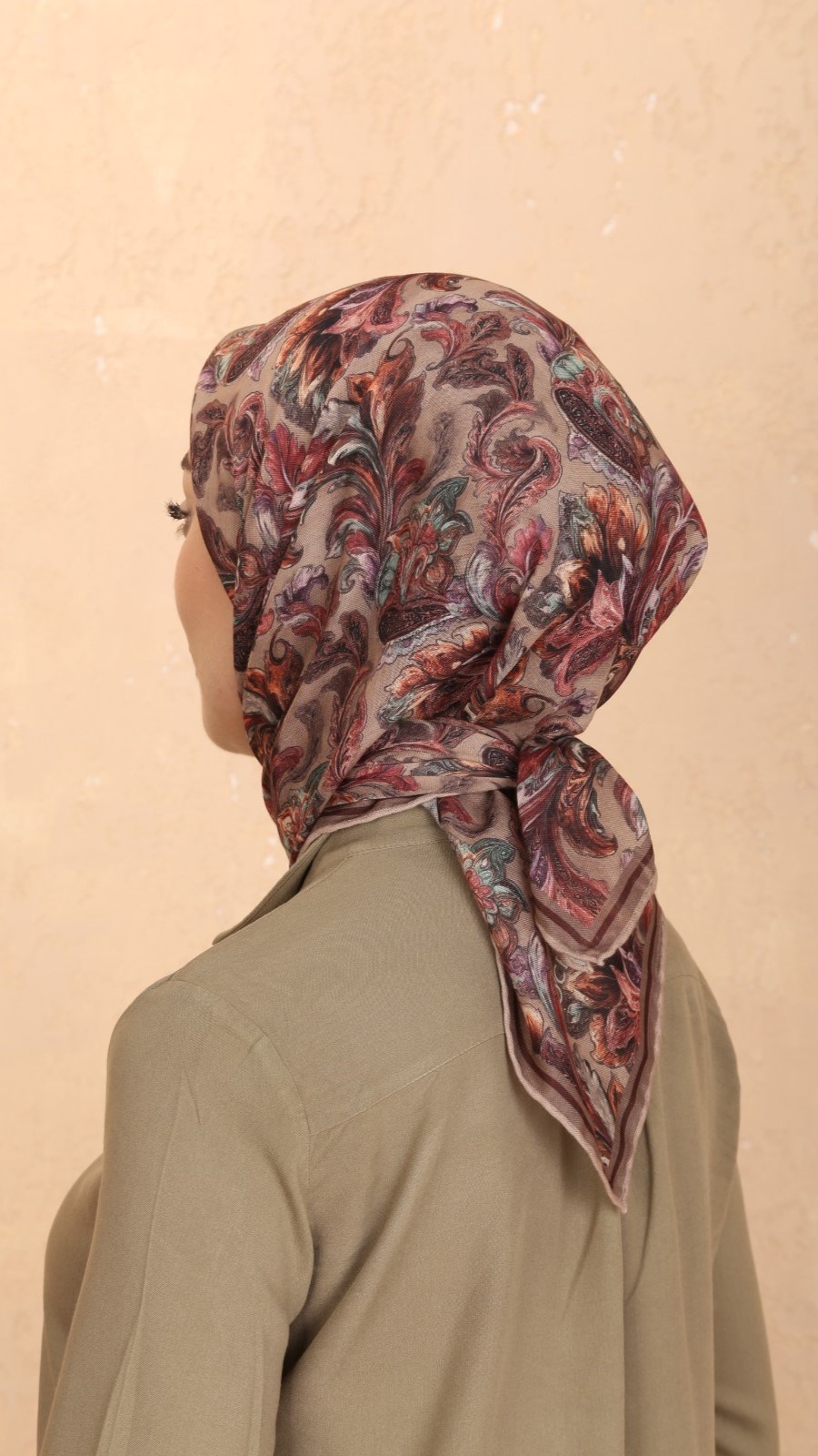 Locella Soft Pamuk Eşarp Vizon