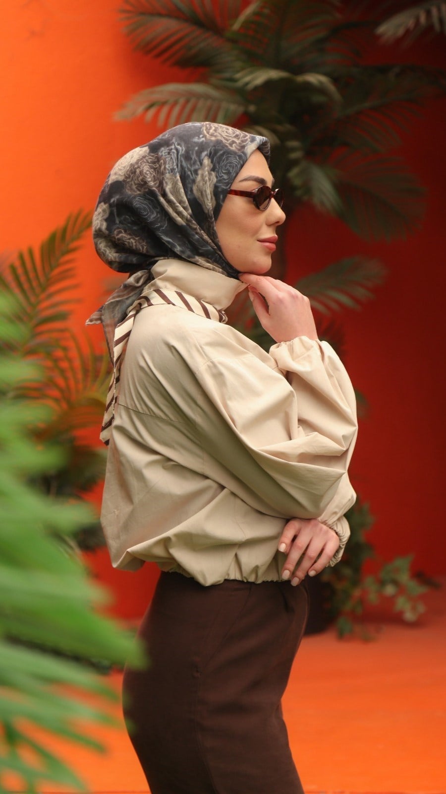 Locella Soft Pamuk Eşarp Siyah
