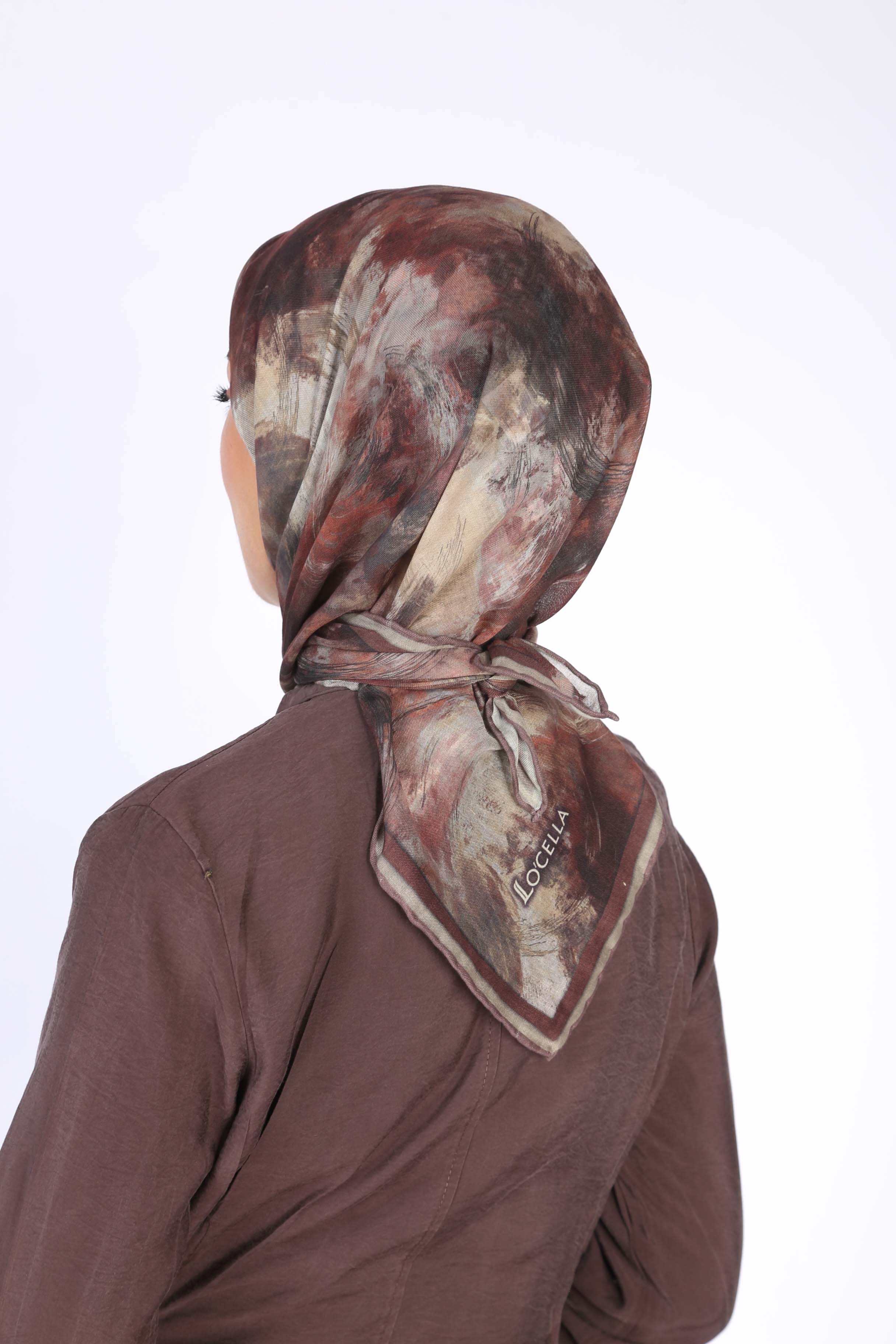Locella Soft Pamuk Eşarp Bordo