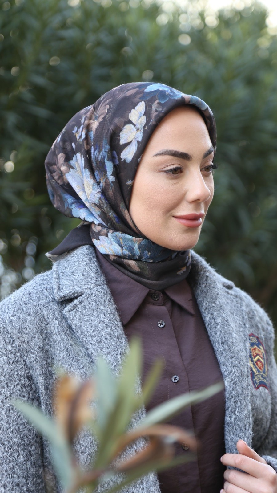 Locella Soft Pamuk Eşarp Kahve