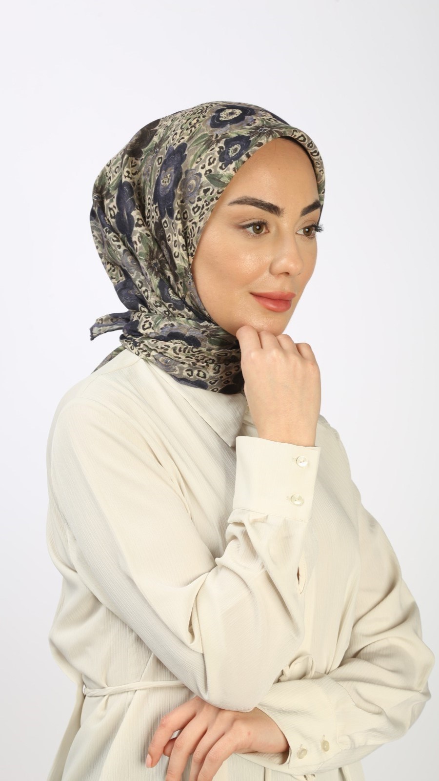 Locella Soft Pamuk Eşarp Mor