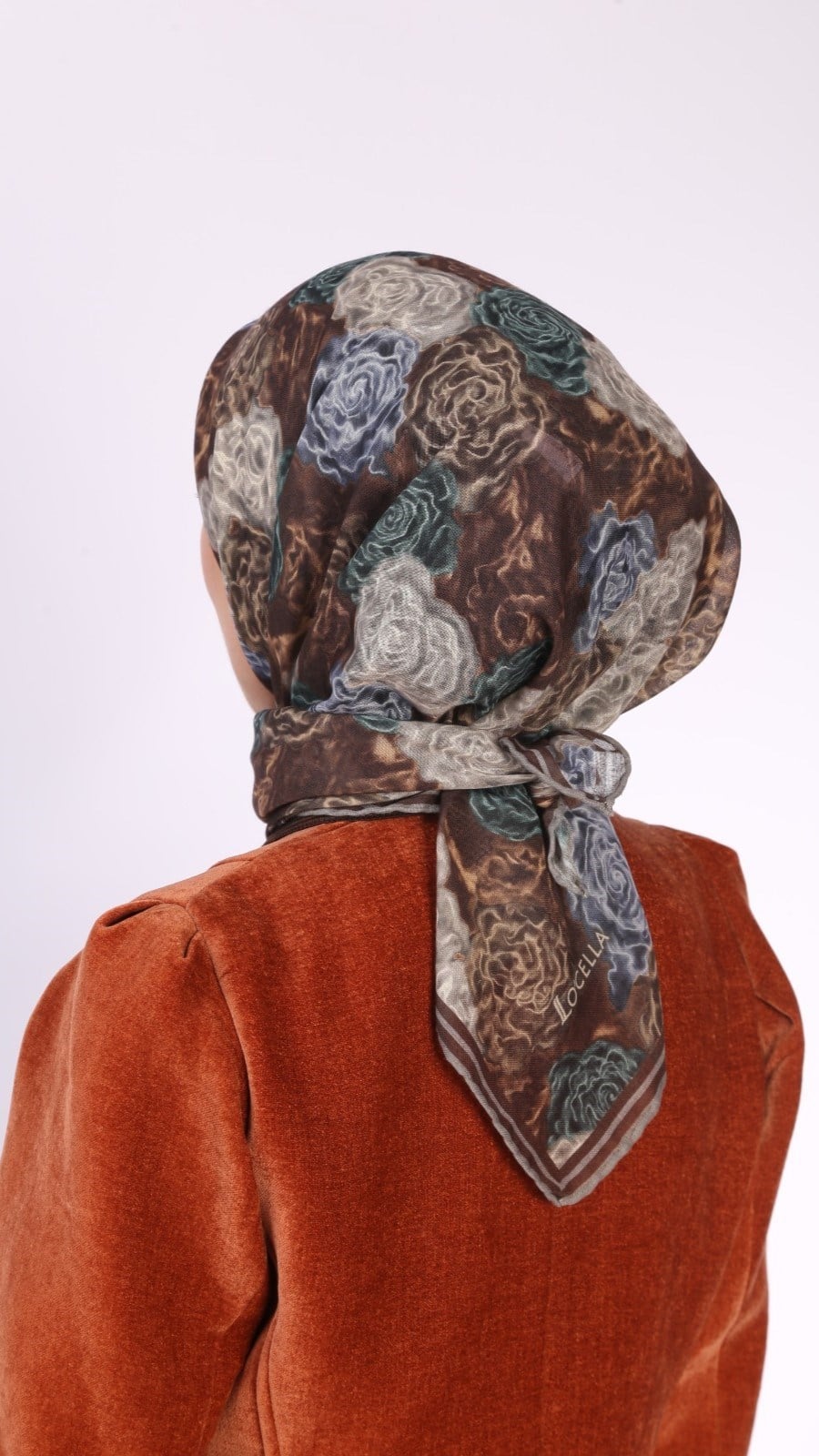 Locella Soft Pamuk Eşarp Kahve