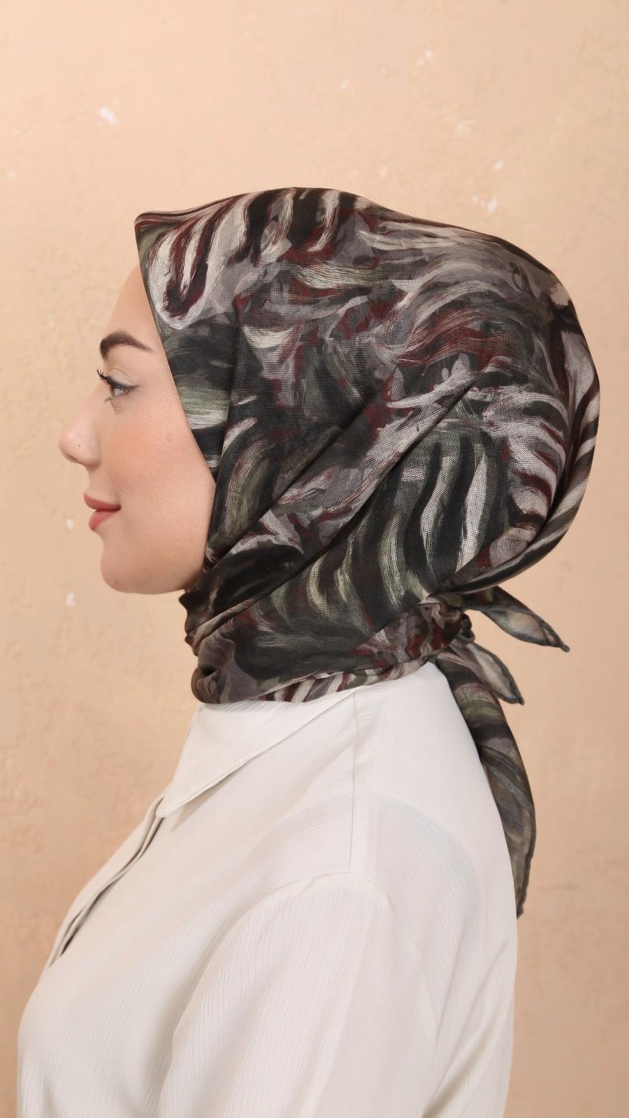 Locella Soft Pamuk Eşarp Yeşil
