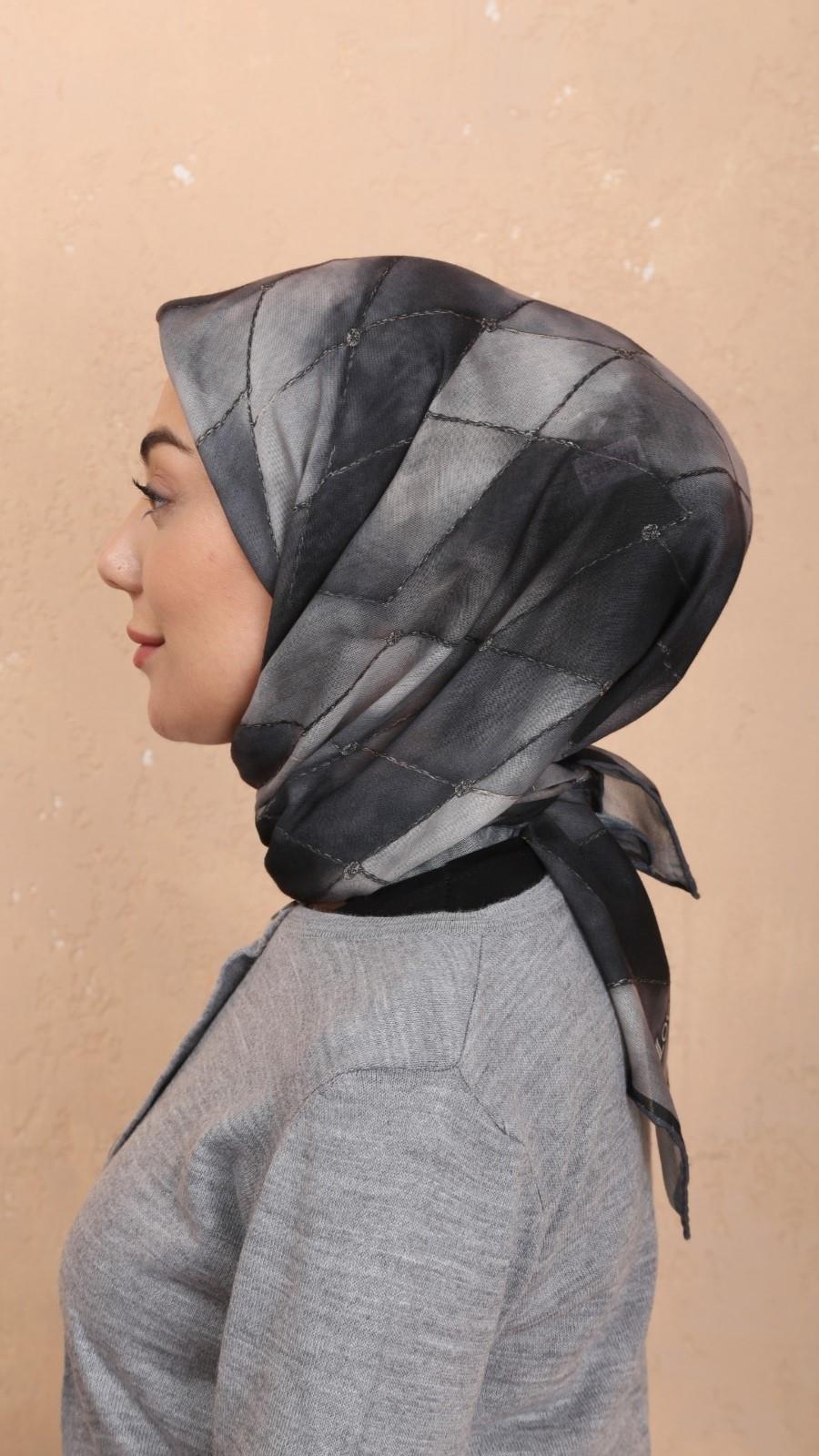 Locella Soft Pamuk Eşarp Siyah
