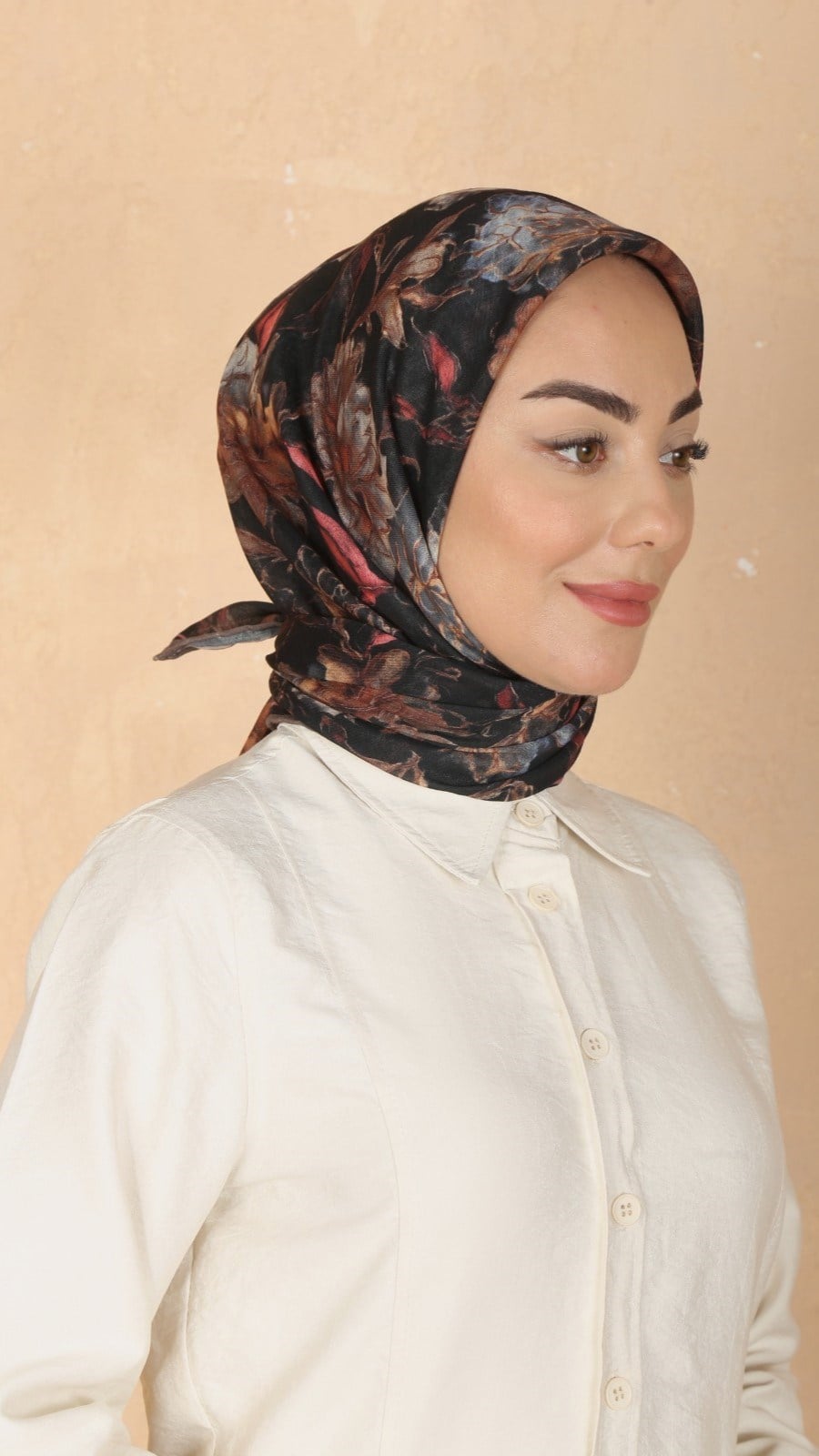 Locella Soft Pamuk Eşarp Siyah