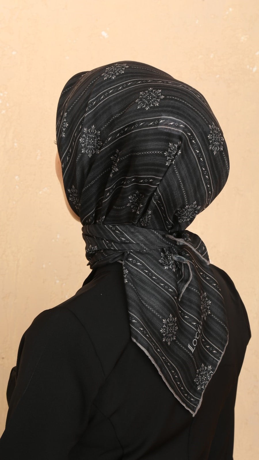 Locella Soft Pamuk Eşarp Siyah