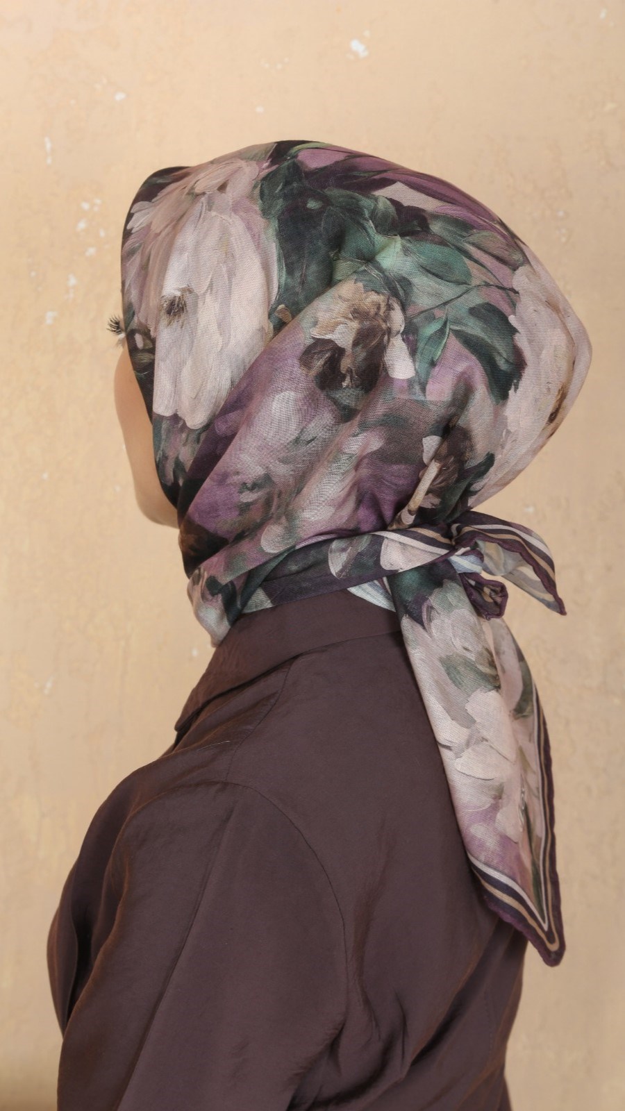 Locella Soft Pamuk Eşarp Mürdüm