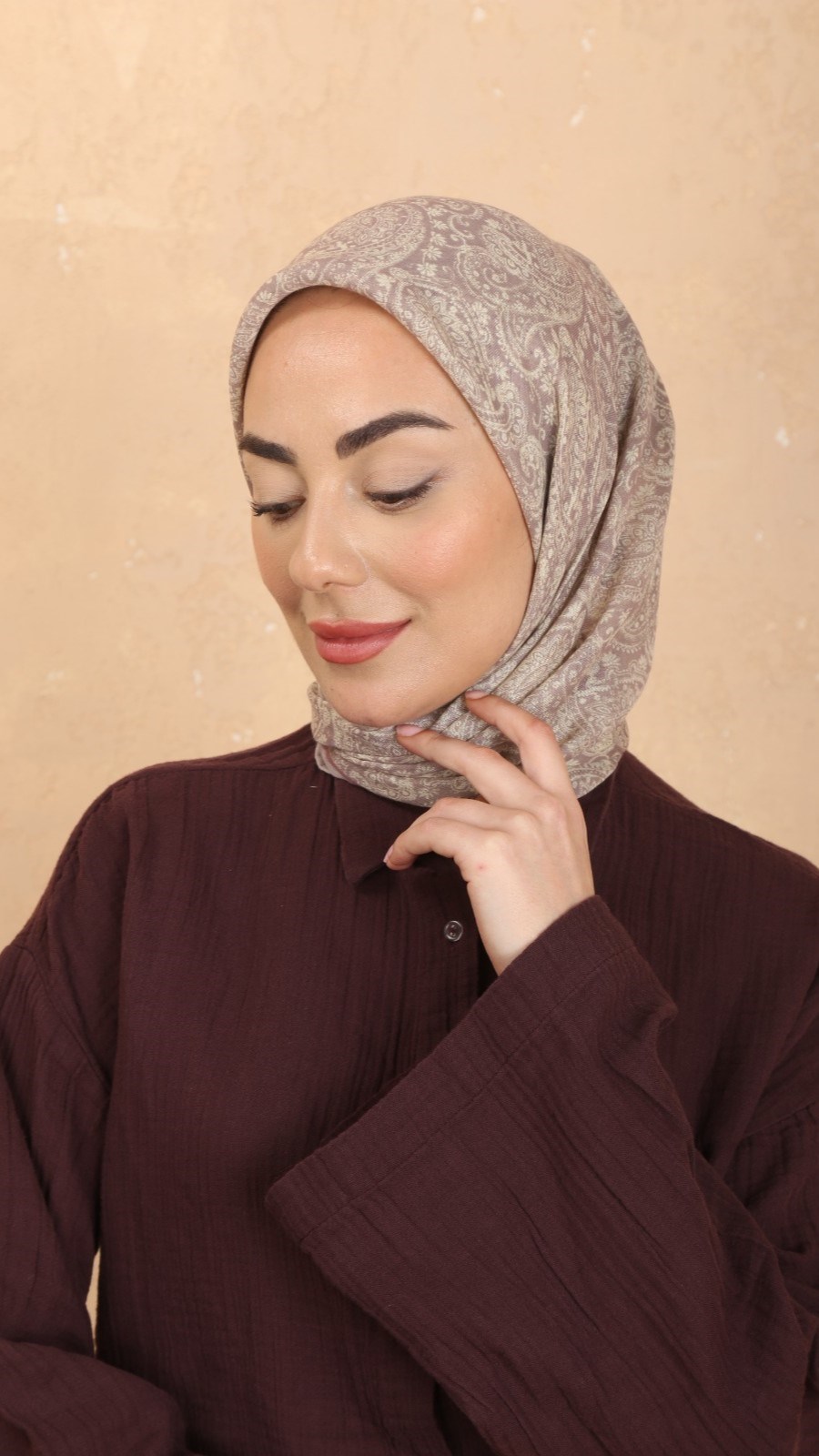 Locella Soft Pamuk Eşarp Toz Pembe