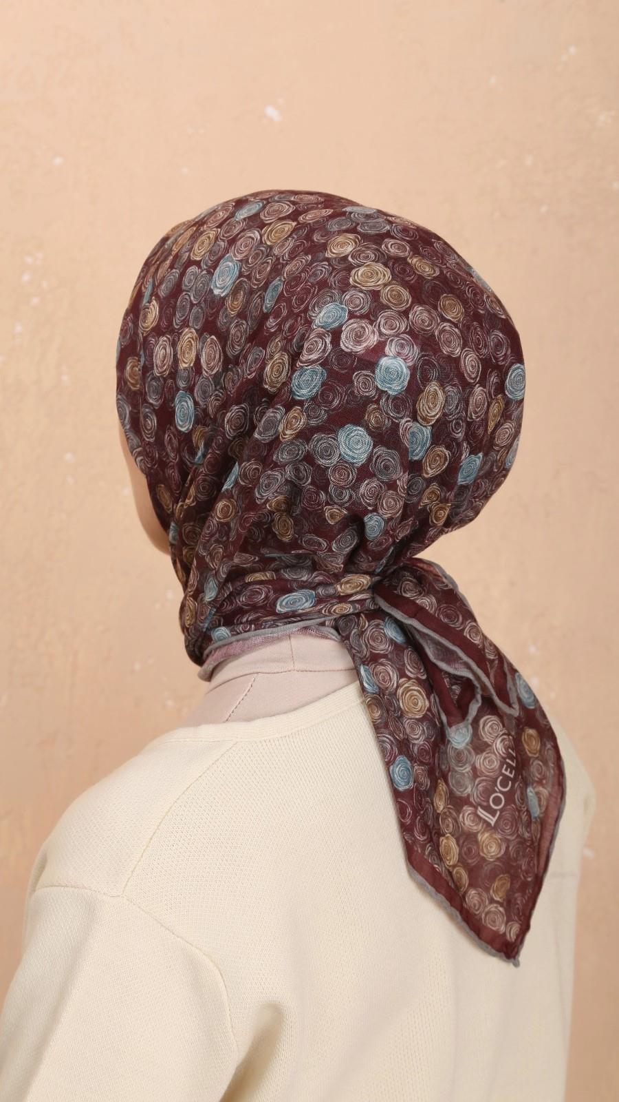 Locella Soft Pamuk Eşarp Bordo