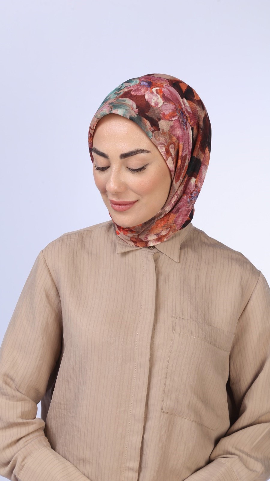 Locella Soft Pamuk Eşarp Bej