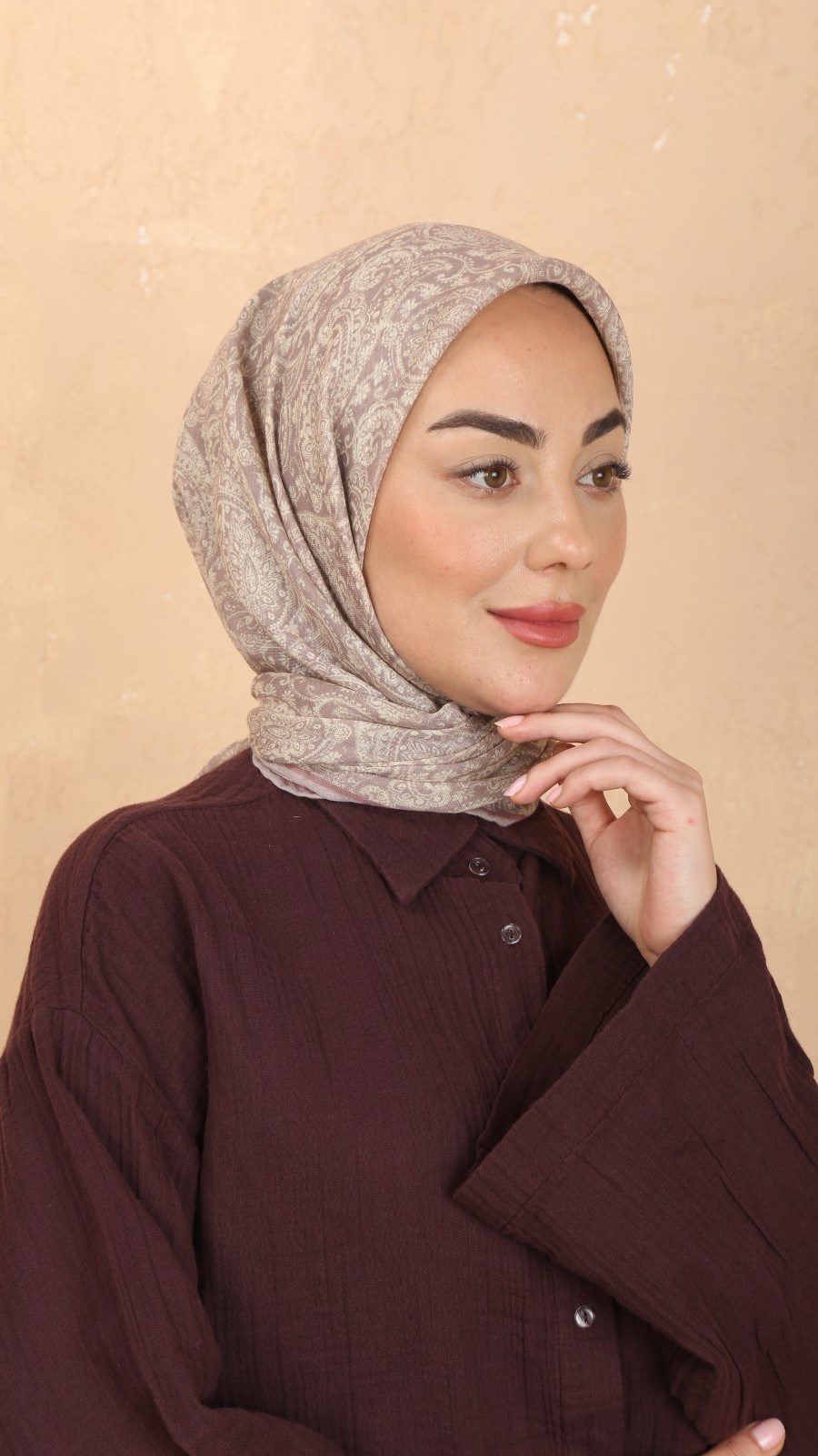 Locella Soft Pamuk Eşarp Toz Pembe
