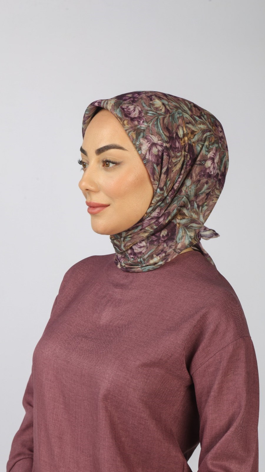 Locella Soft Pamuk Eşarp Mor