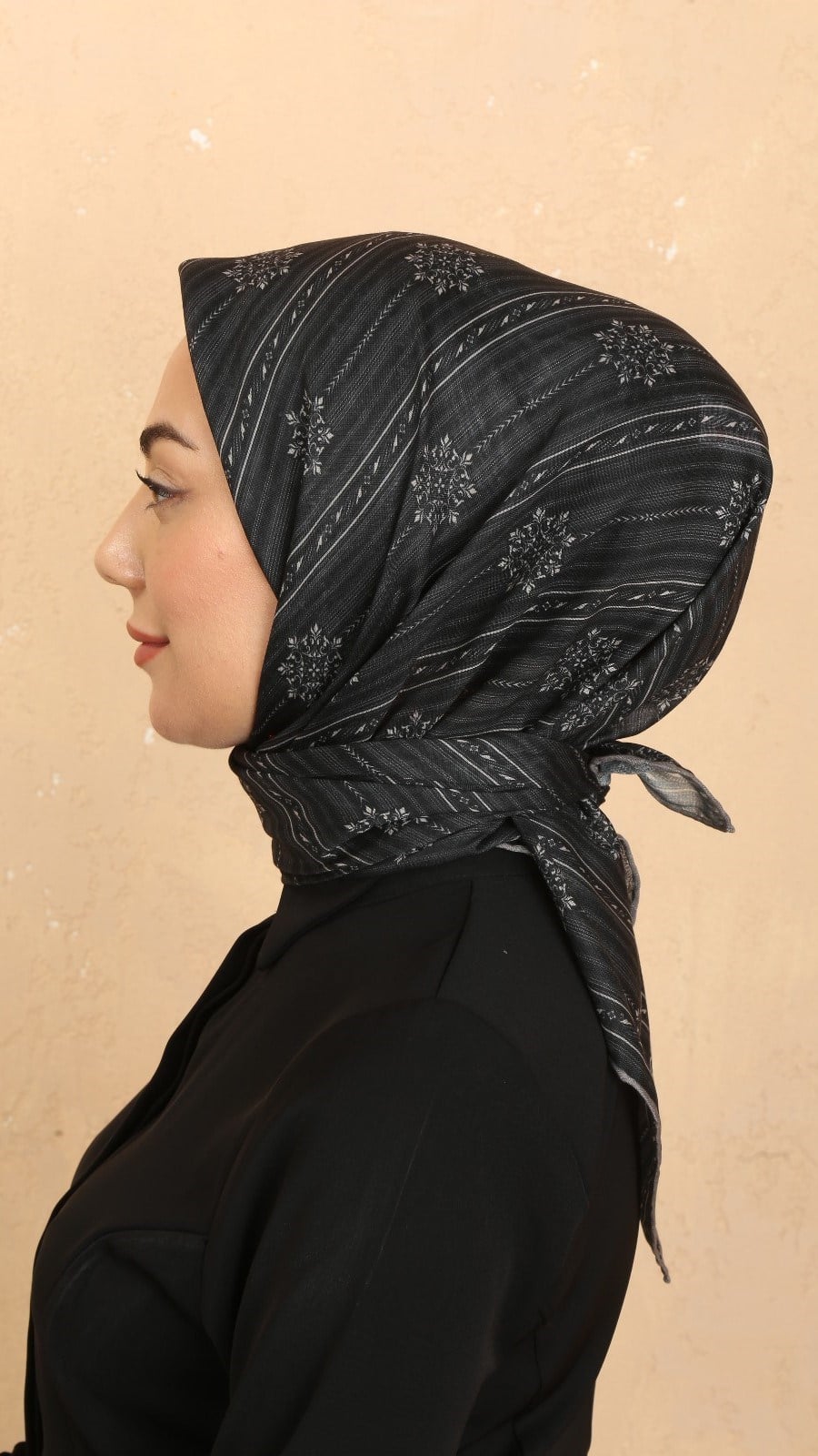 Locella Soft Pamuk Eşarp Siyah