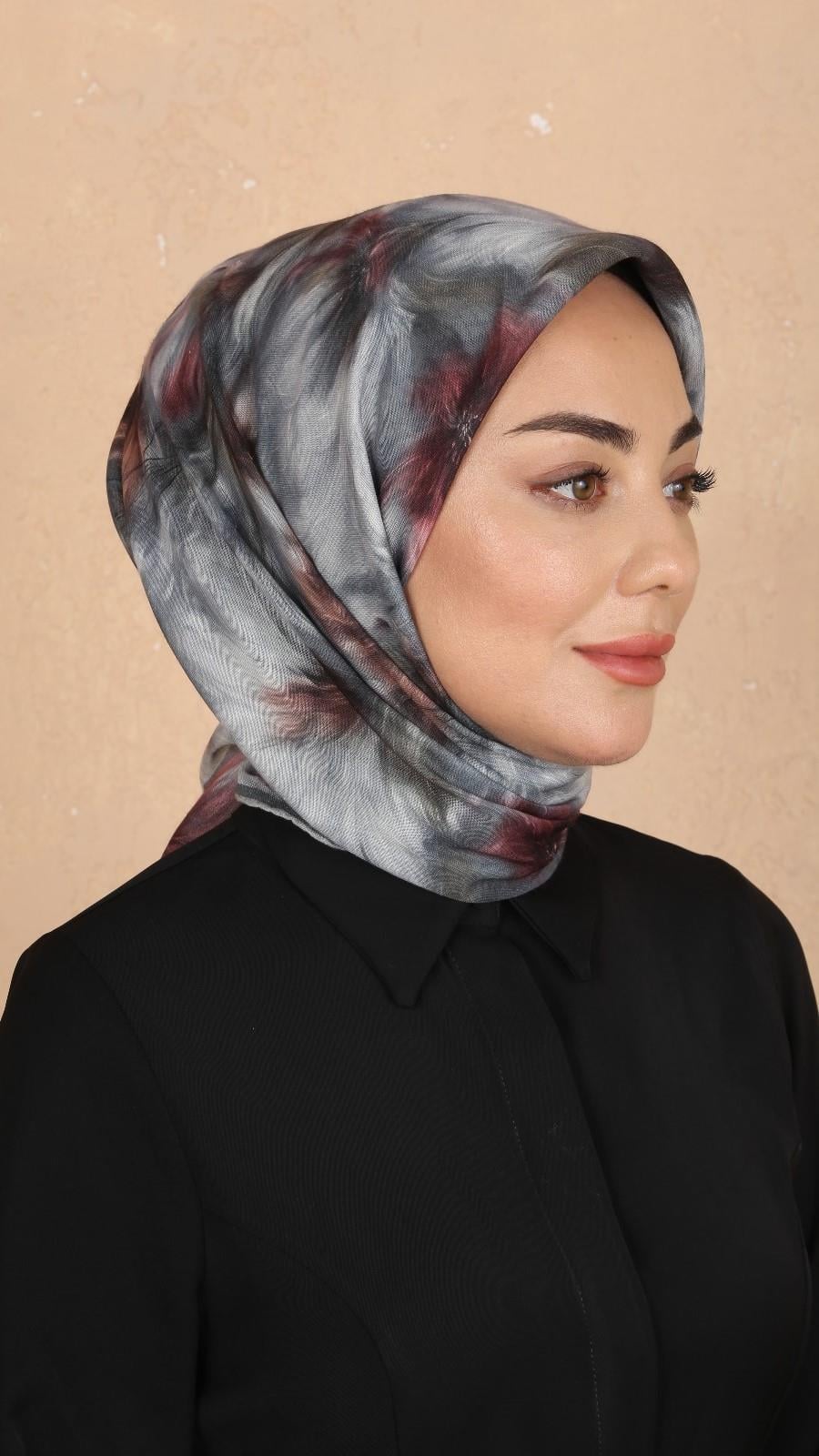 Locella Soft Pamuk Eşarp Gri-8