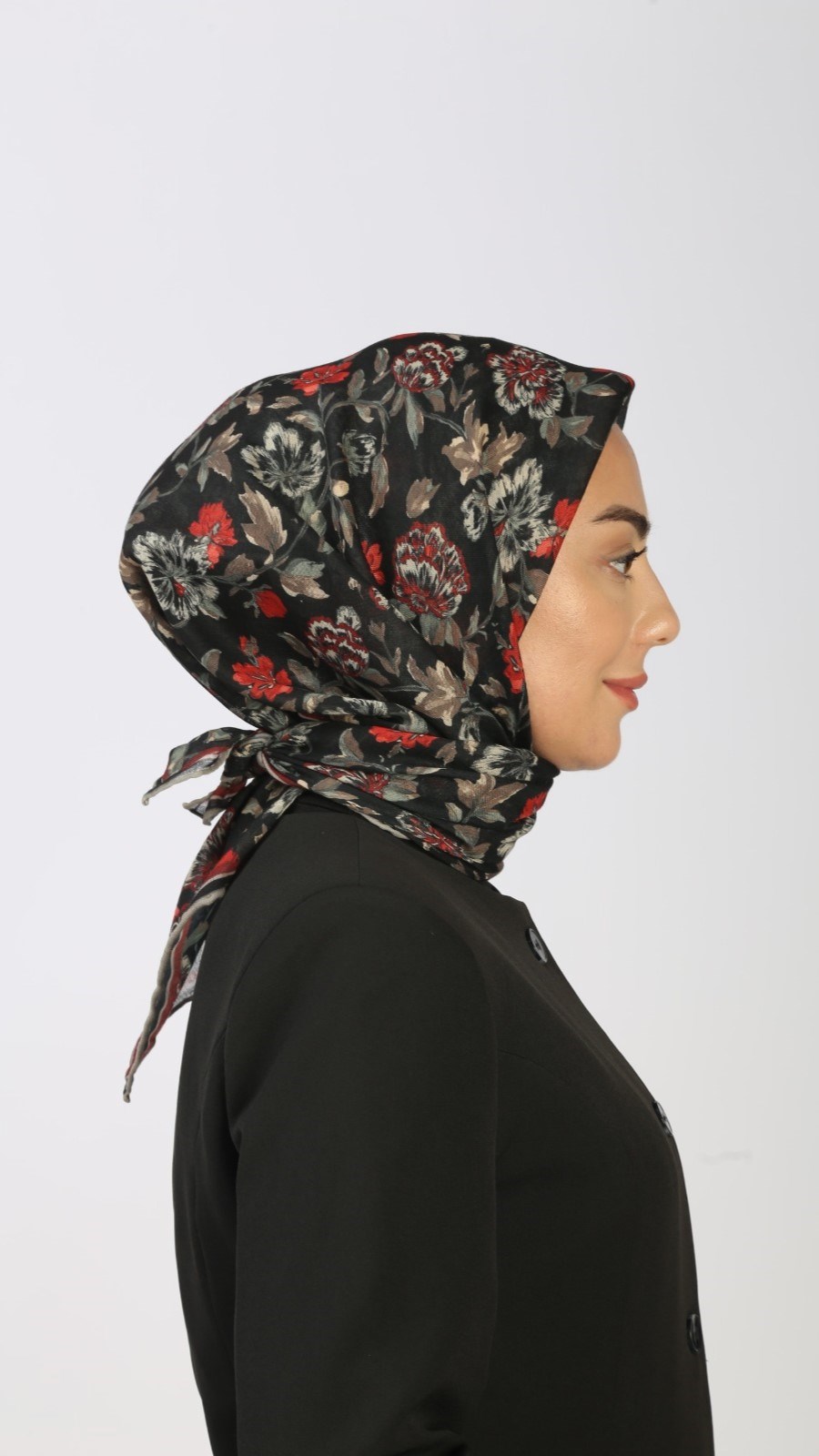 Locella Soft Pamuk Eşarp Siyah