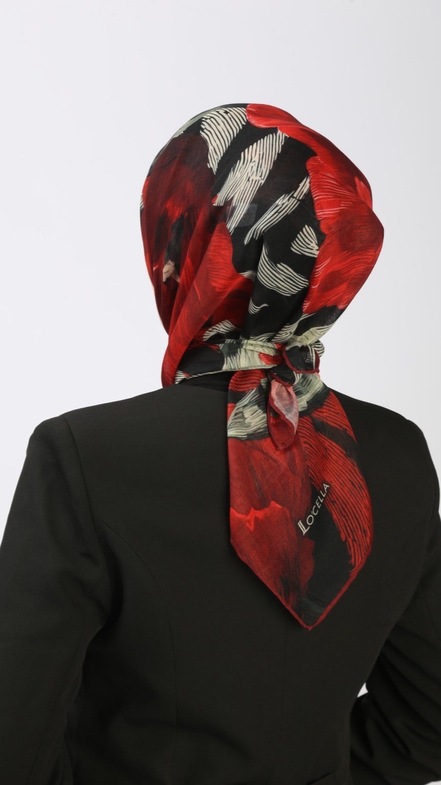 Locella Soft Pamuk Eşarp Kırmızı