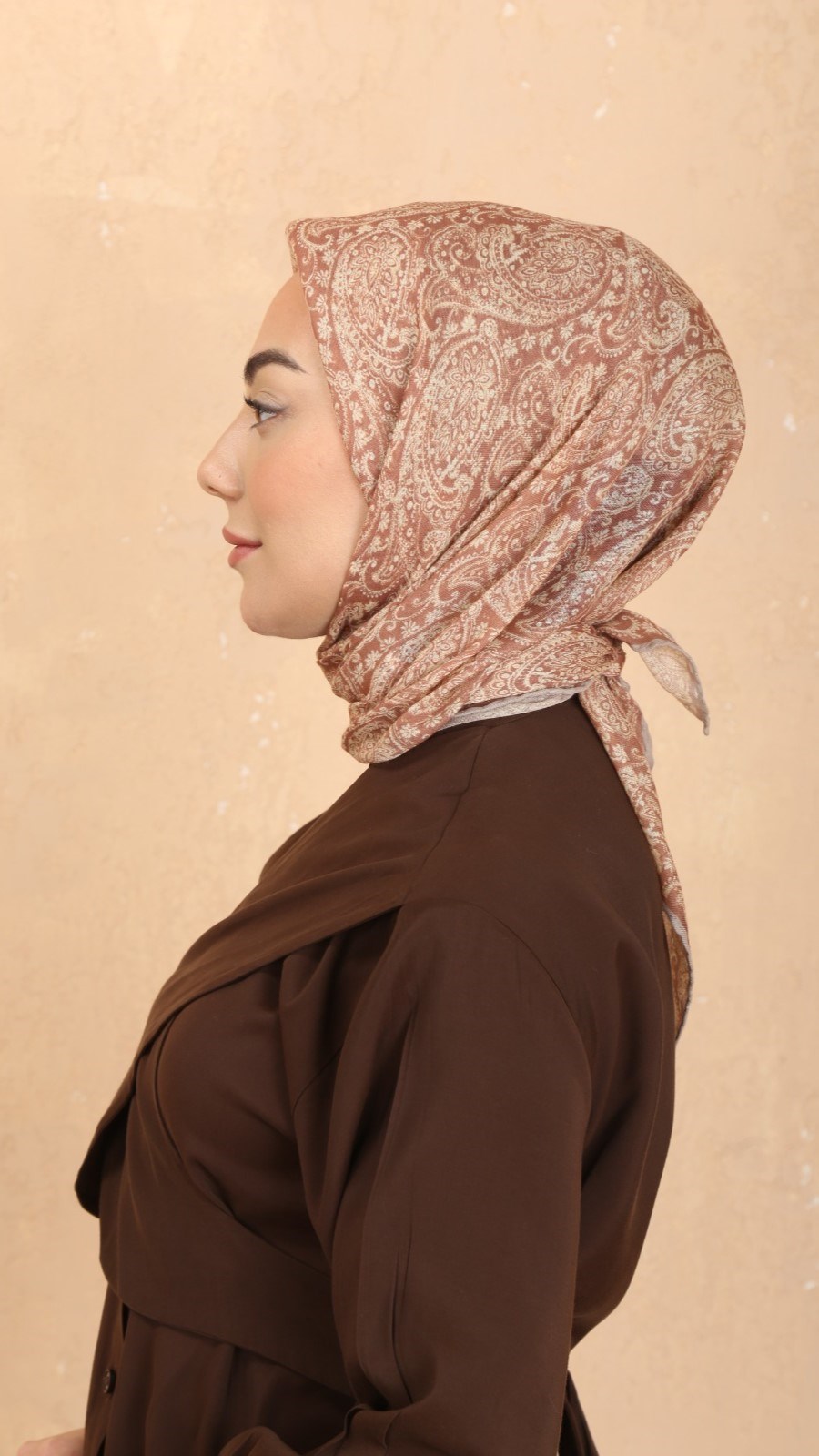 Locella Soft Pamuk Eşarp Taba