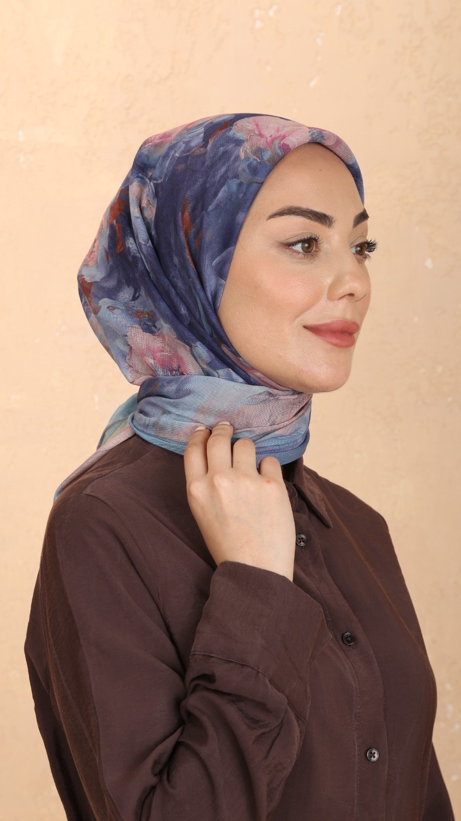 Locella Soft Pamuk Eşarp Mor
