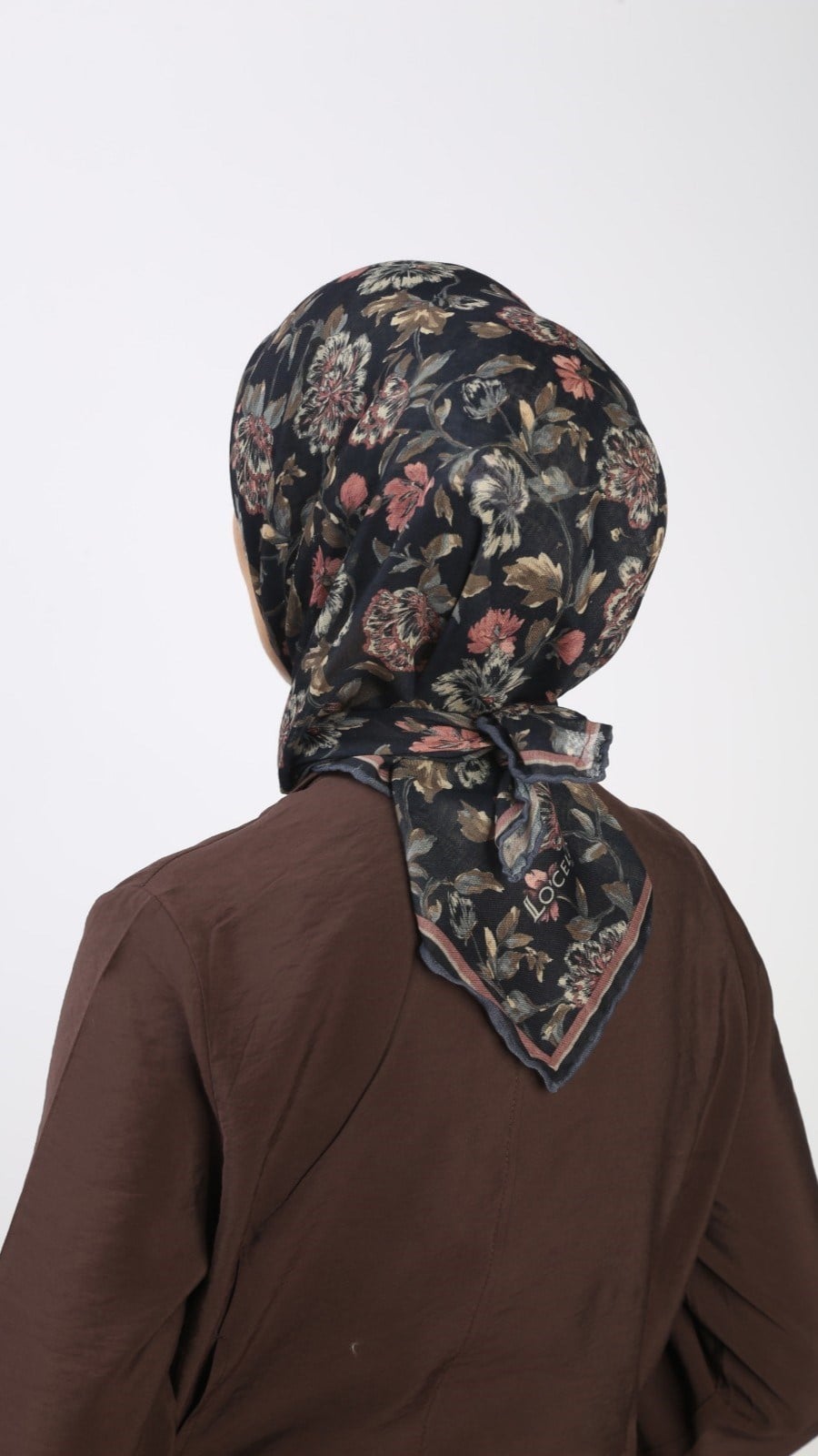 Locella Soft Pamuk Eşarp Lacivert