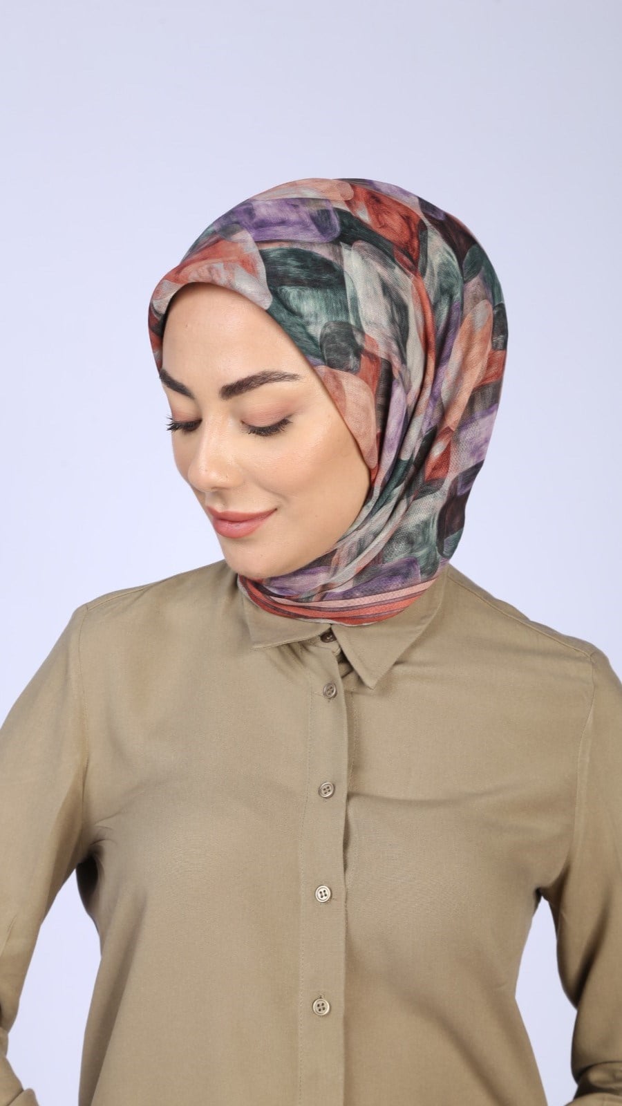 Locella Soft Pamuk Eşarp Orange
