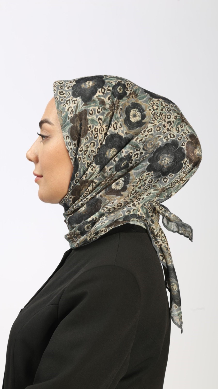 Locella Soft Pamuk Eşarp Gri