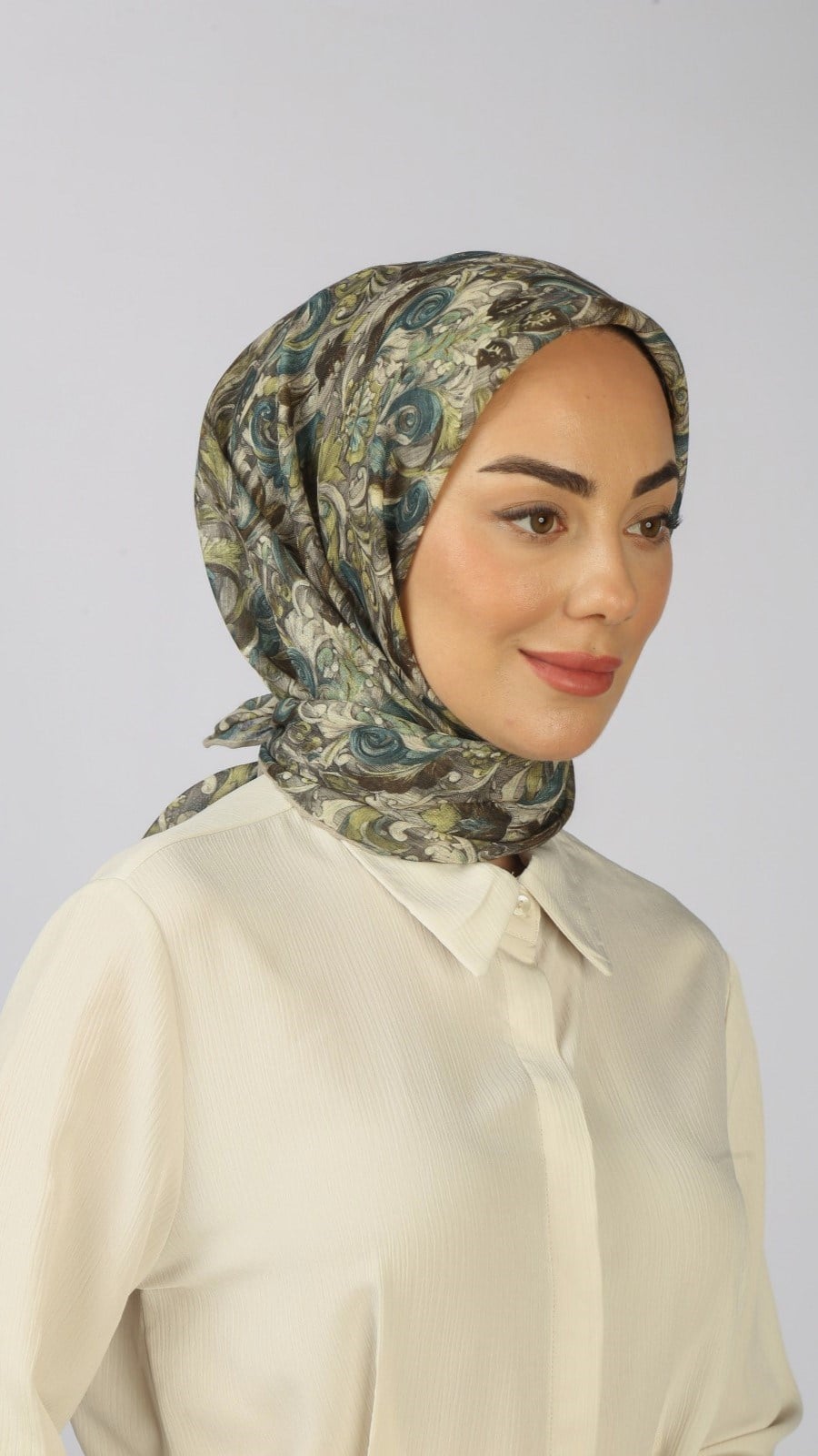 Locella Soft Pamuk Eşarp Neon Bej