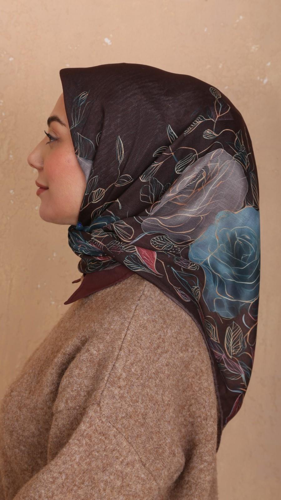 Locella Soft Pamuk Eşarp Kahve