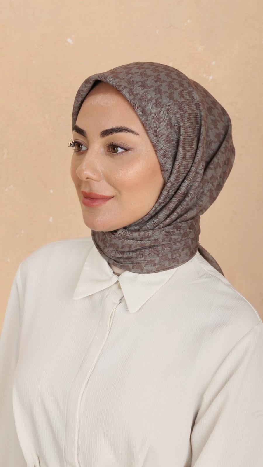 Locella Soft Pamuk Eşarp Açık Kahve
