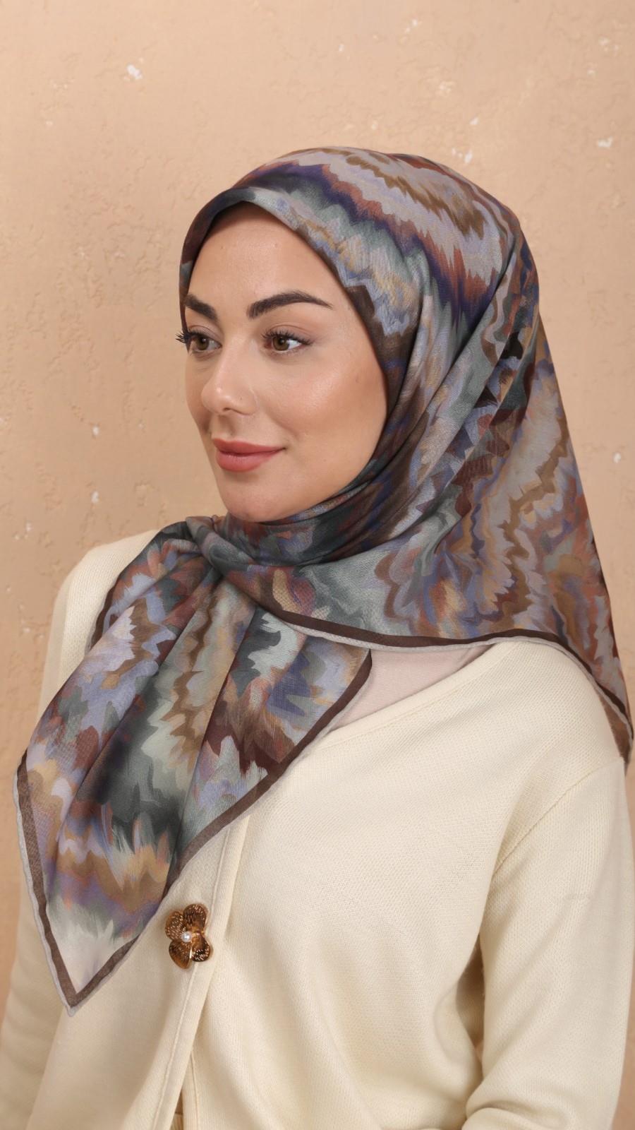 Locella Soft Pamuk Eşarp Kahve