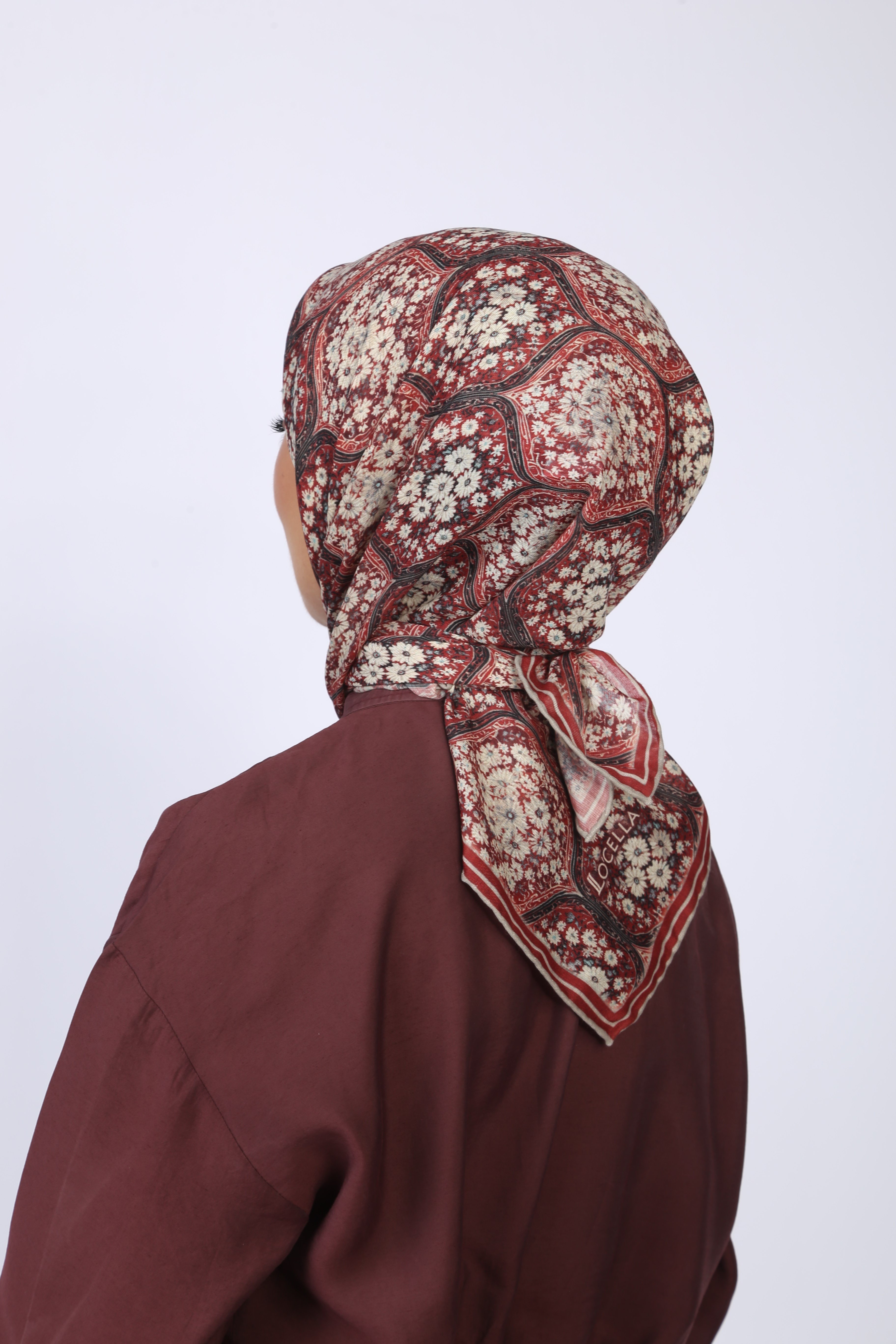 Locella Soft Pamuk Eşarp Kırmızı