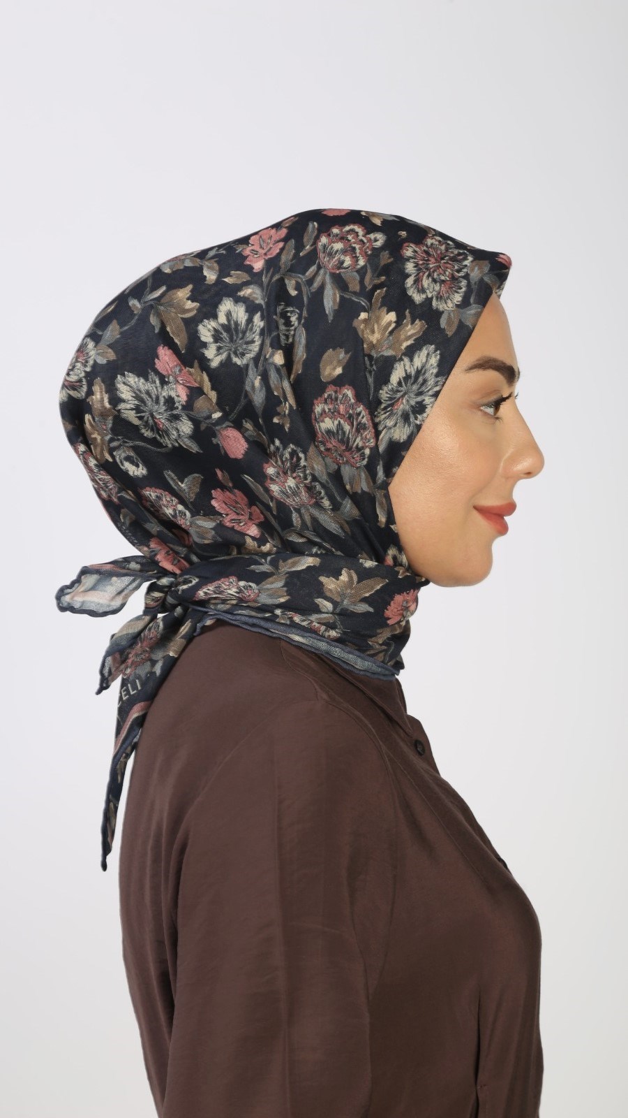 Locella Soft Pamuk Eşarp Lacivert