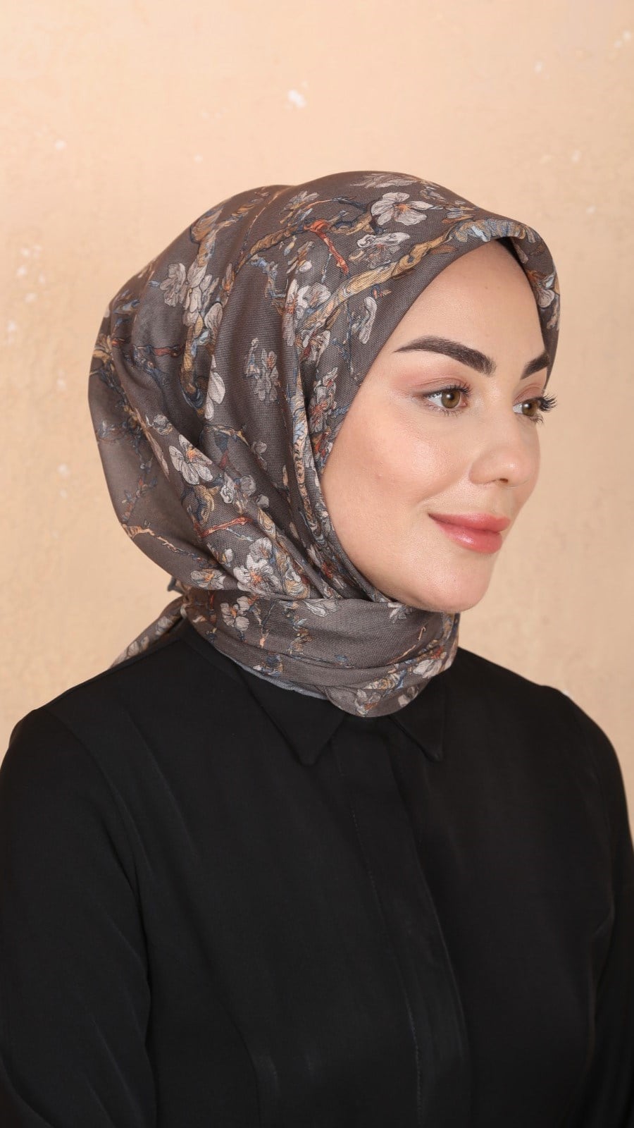 Locella Soft Pamuk Eşarp Tozlu Kahve