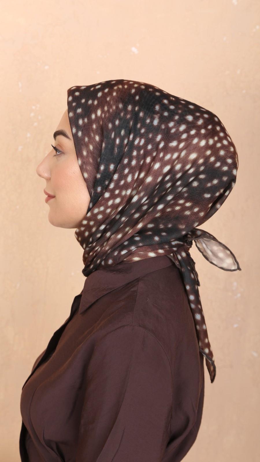 Locella Soft Pamuk Eşarp Ceylan Desen