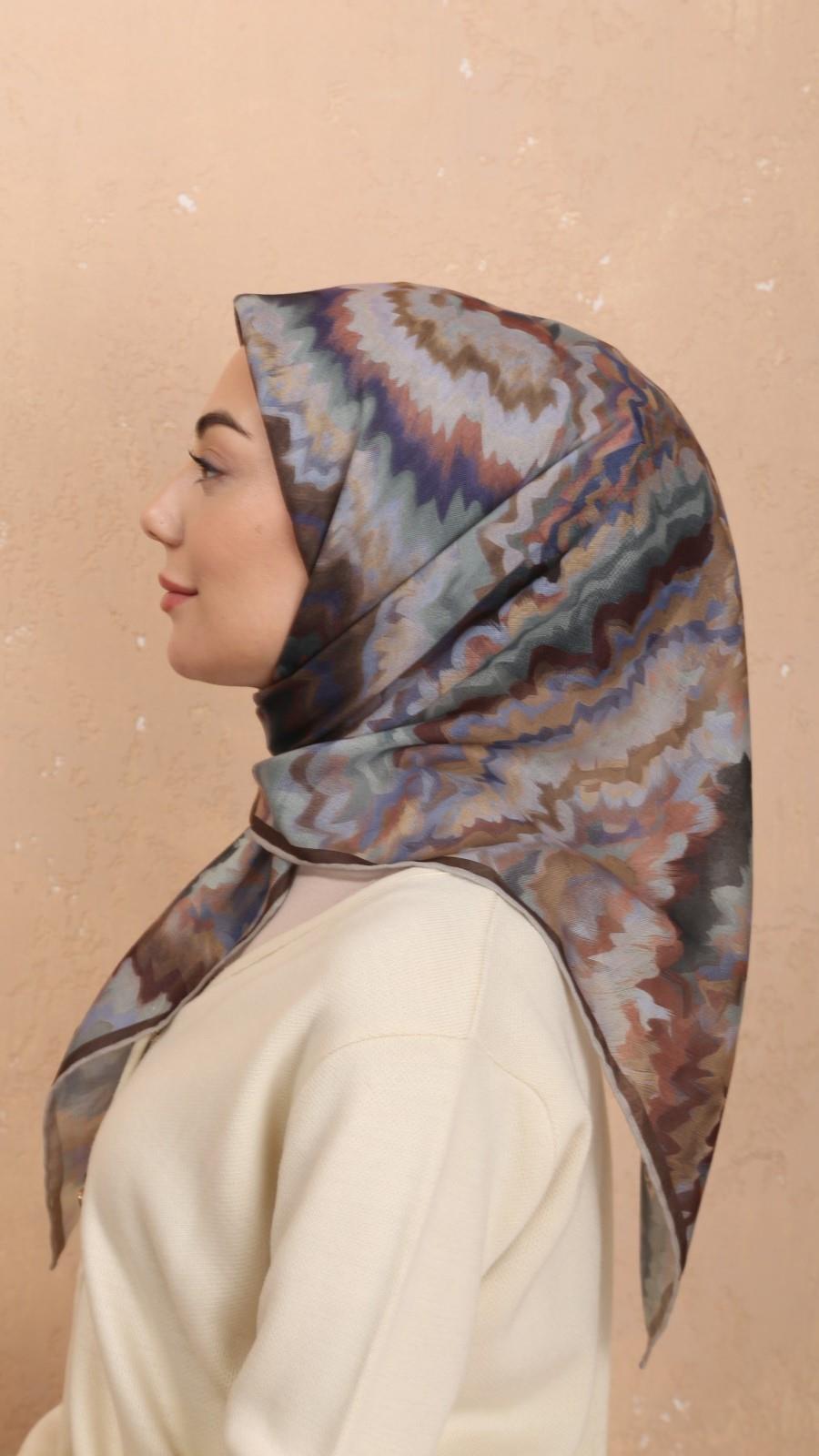 Locella Soft Pamuk Eşarp Kahve