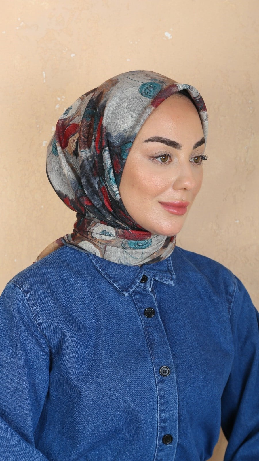 Locella Soft Pamuk Eşarp Siyah