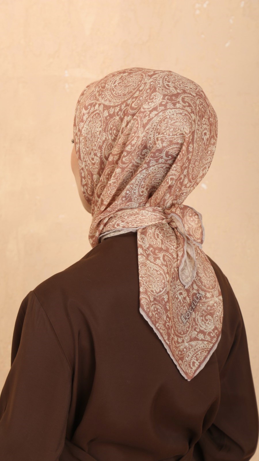 Locella Soft Pamuk Eşarp Taba